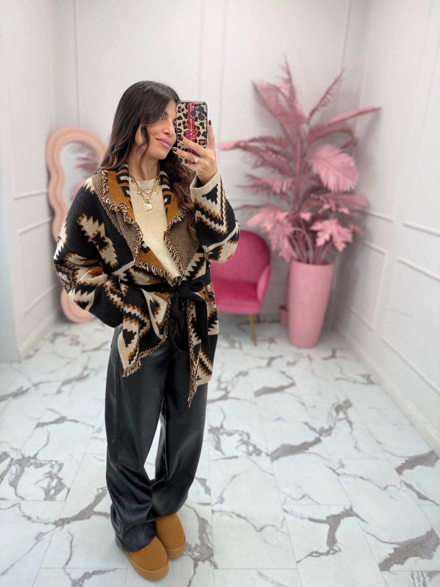 Pantalone Tokyo “Hannah” ecopelle JJXX