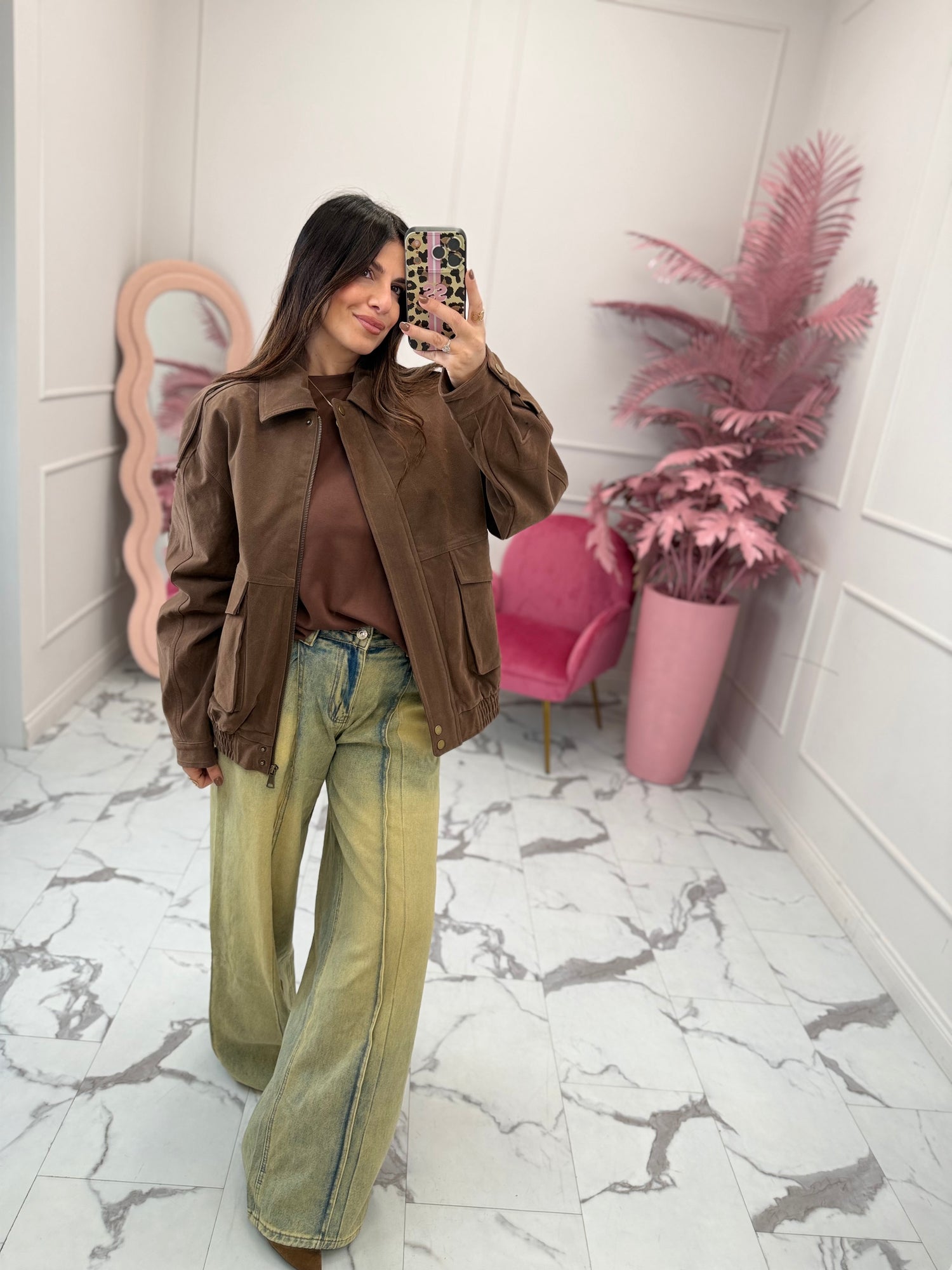 Bomber effetto scamosciato “Lea” LIP