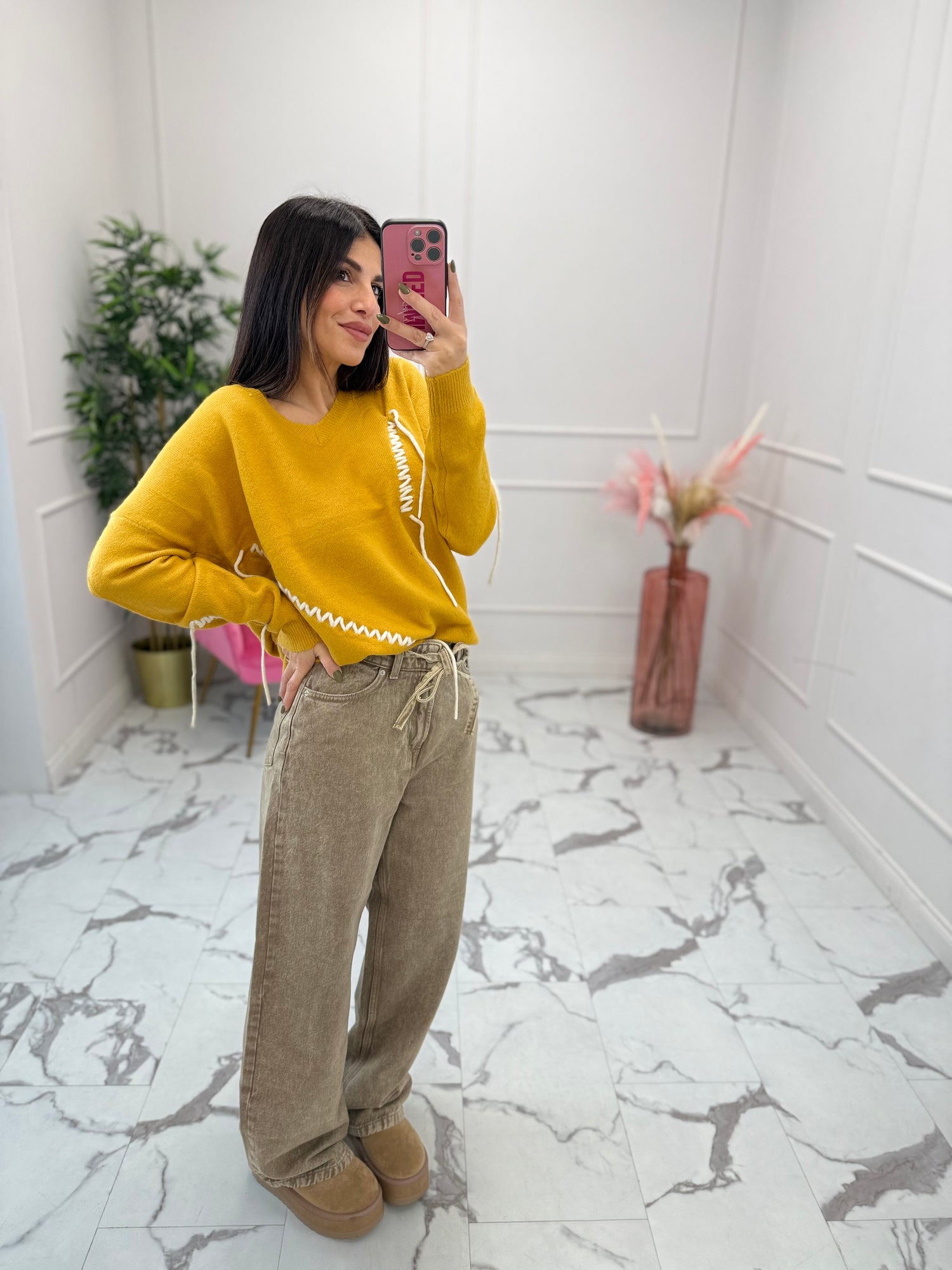 Maglioncino a V “Lacci” LIP