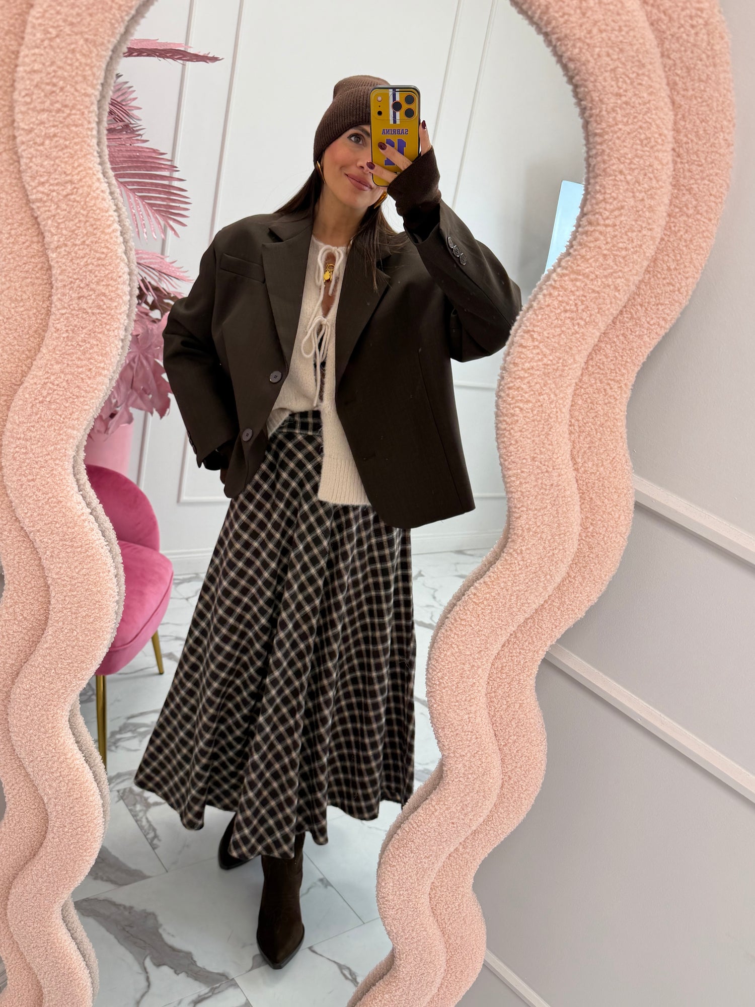 Gonna lunga quadri “Louise” LIP