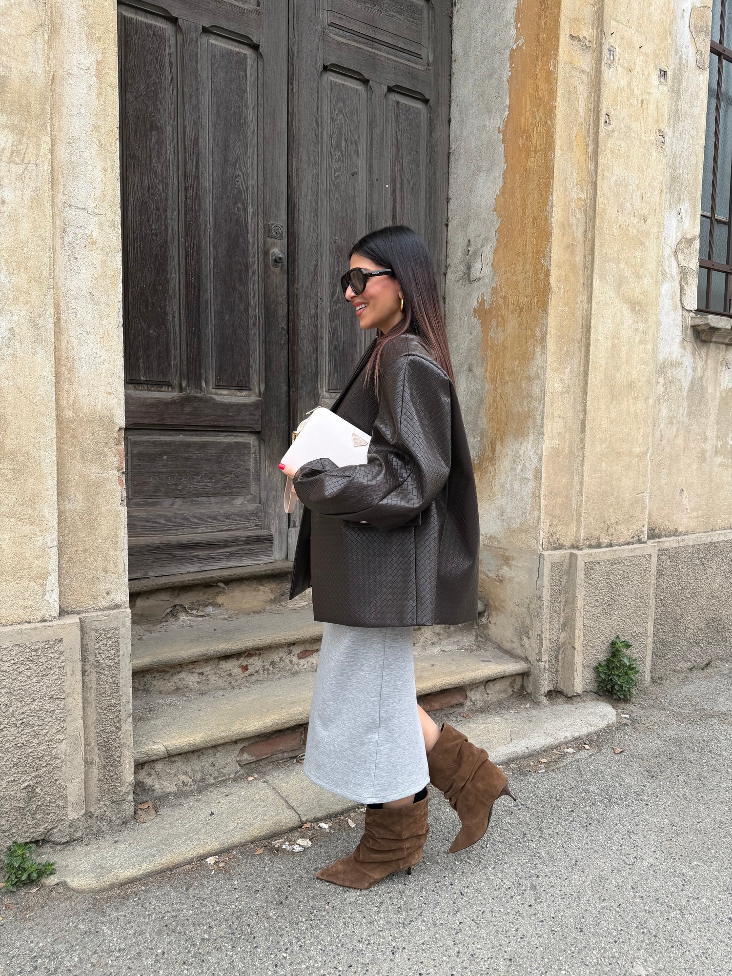 Gonna longuette felpa HAVE ONE