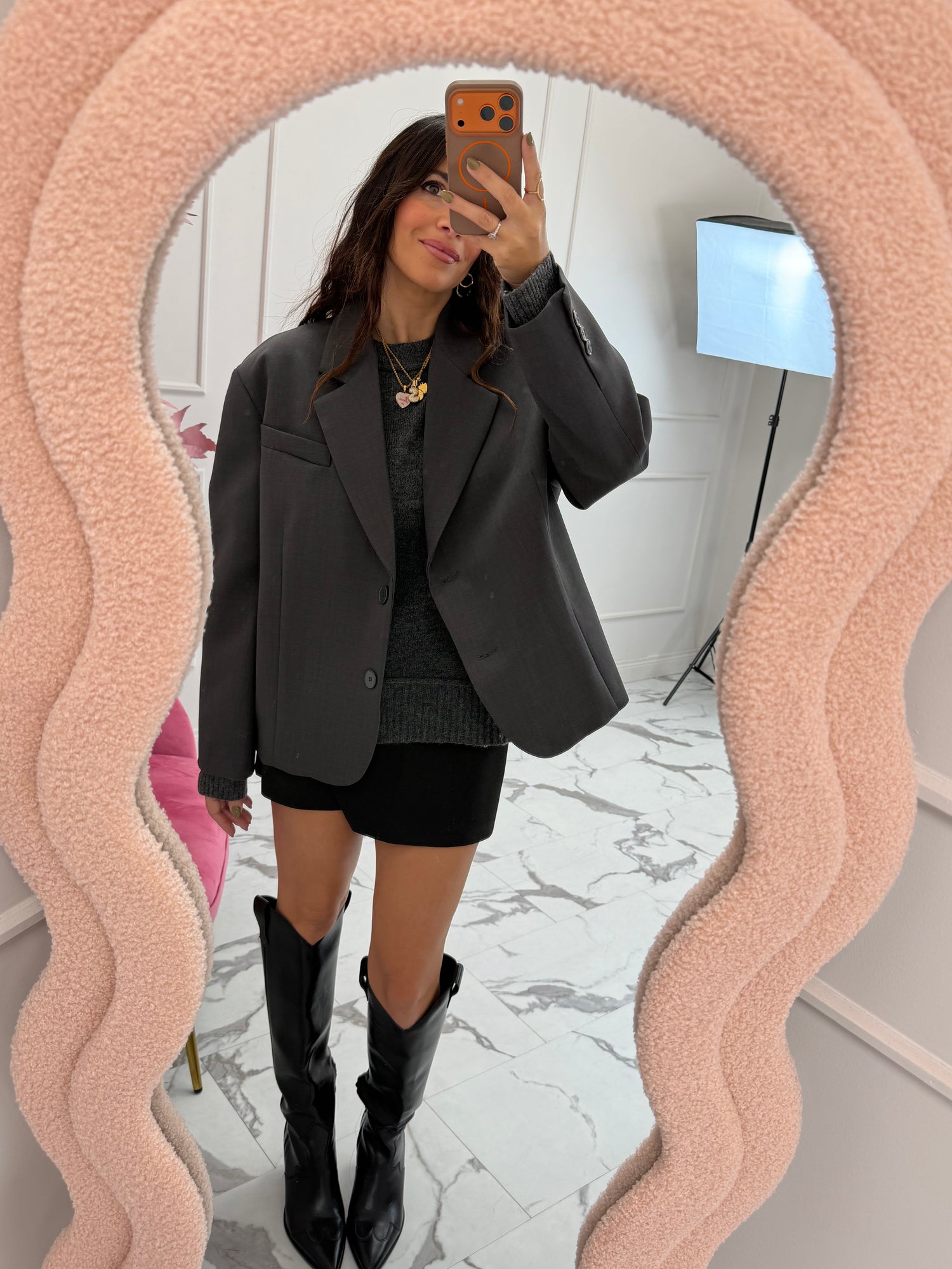 Blazer over cropped “Luna” VICOLO