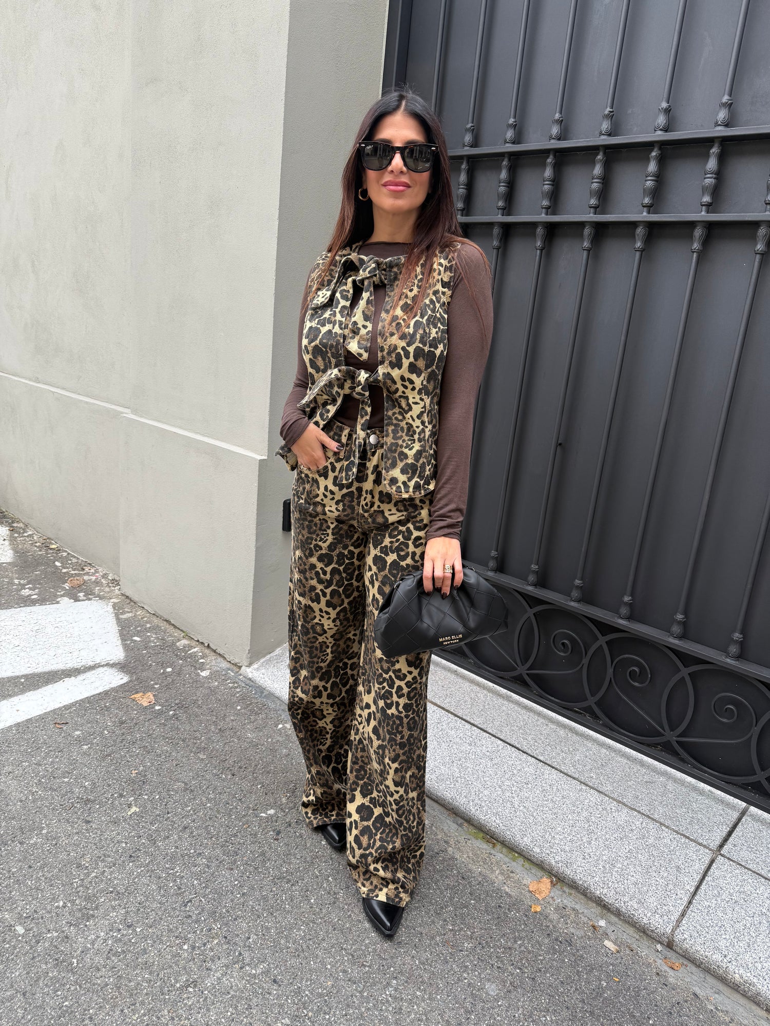 Jeans leopardato “Grr” GLAMOROUS