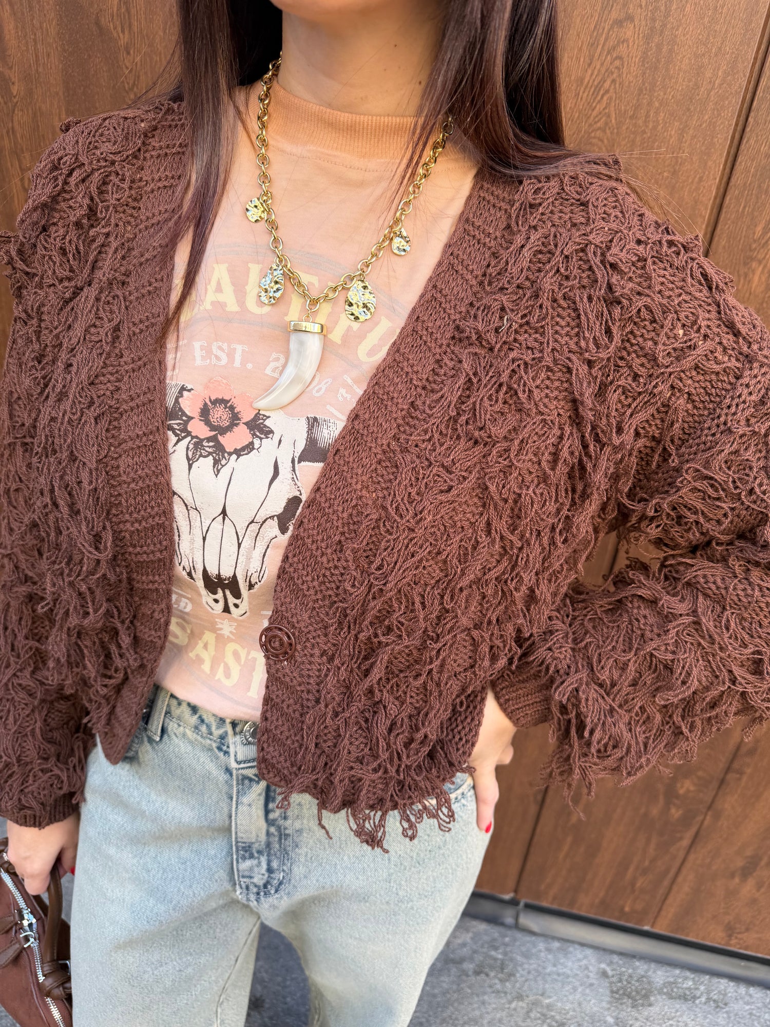 Cardigan frange HAVE ONE