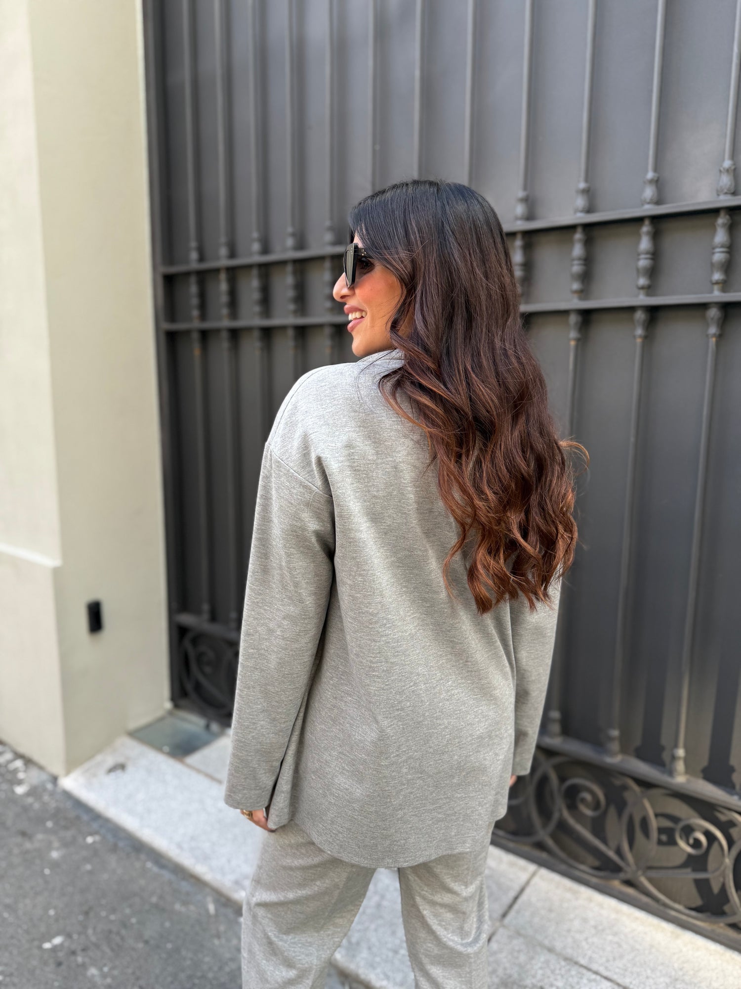 Blazer tailleur doppiopetto “Silver Flower” VICOLO