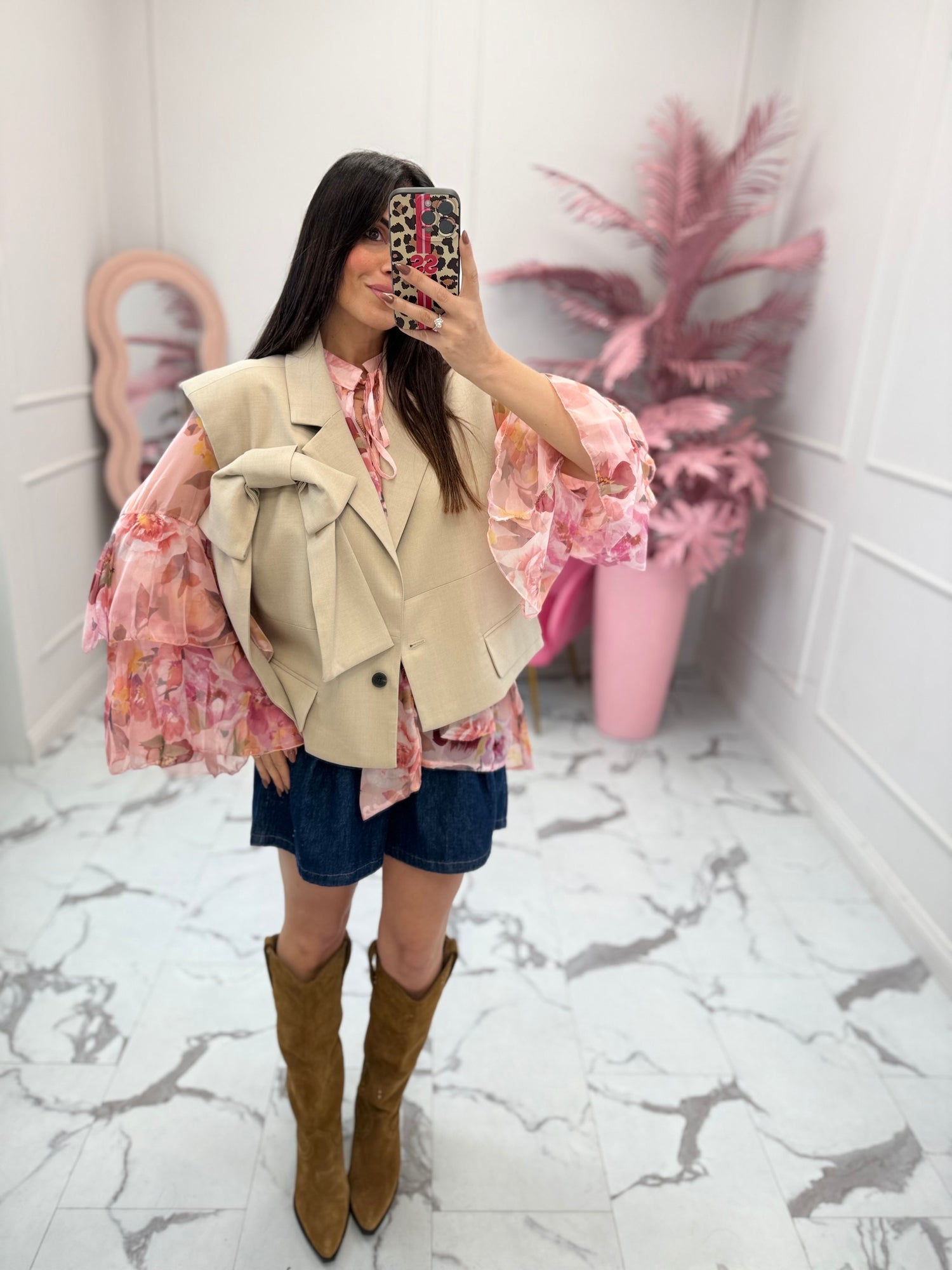 Gilet corto “Flakes” VICOLO