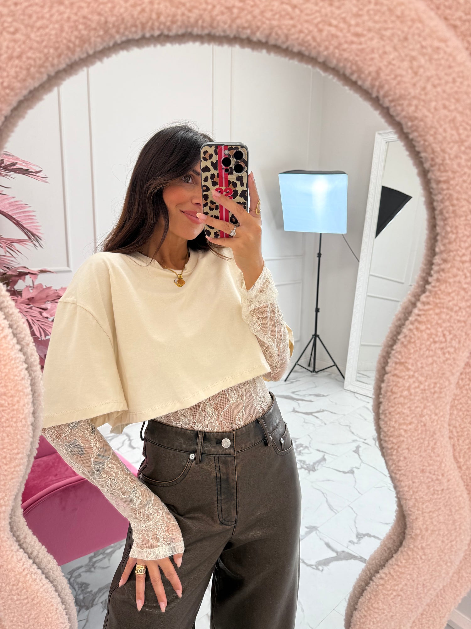 T-shirt crop body “Lace” HAVE ONE