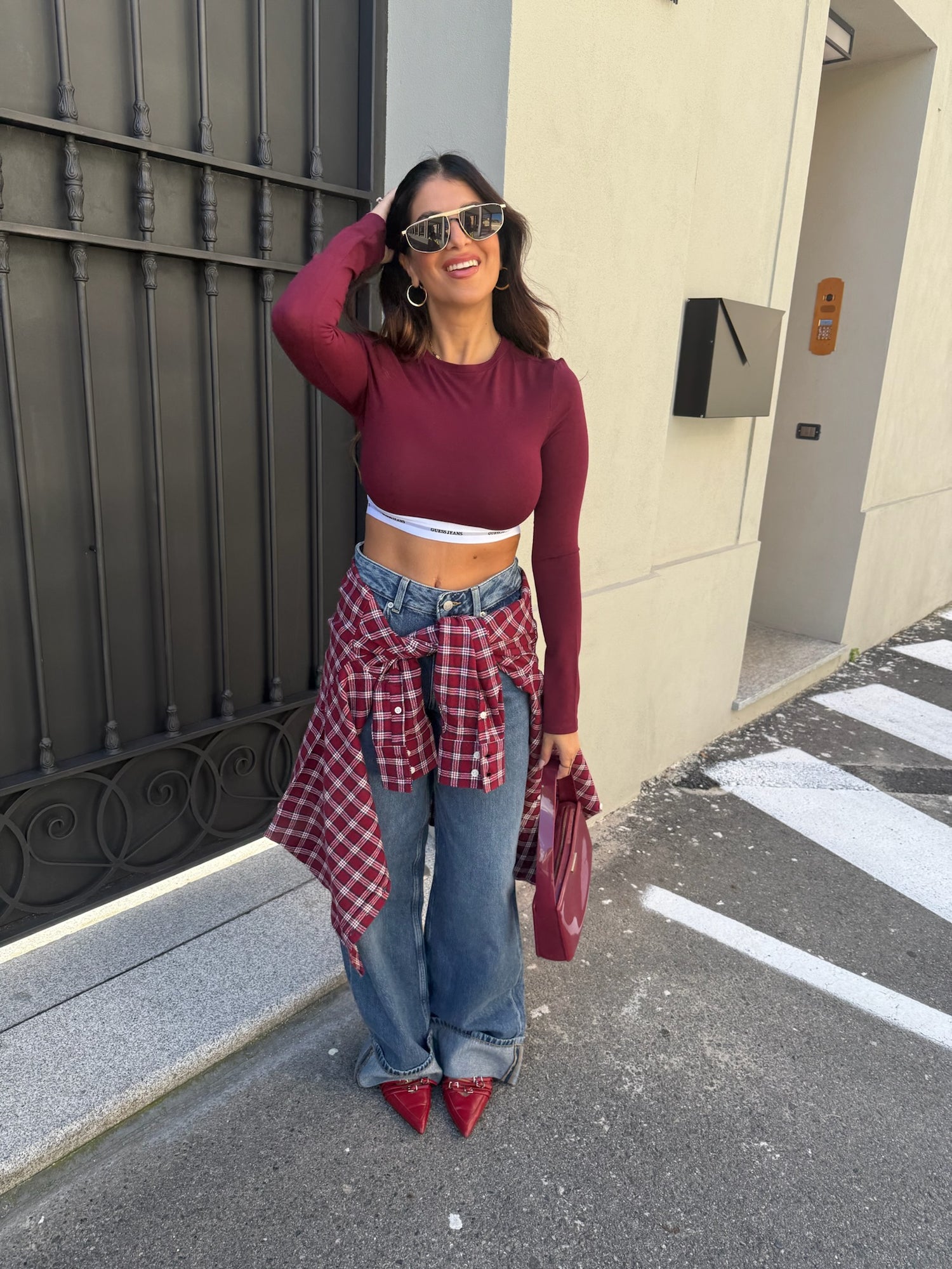 Camicia a quadri GUESS JEANS