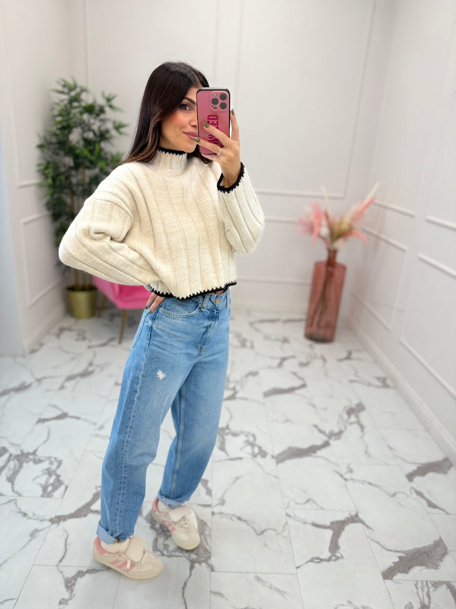 Jeans mom “Lisbon medium blue” JJXX