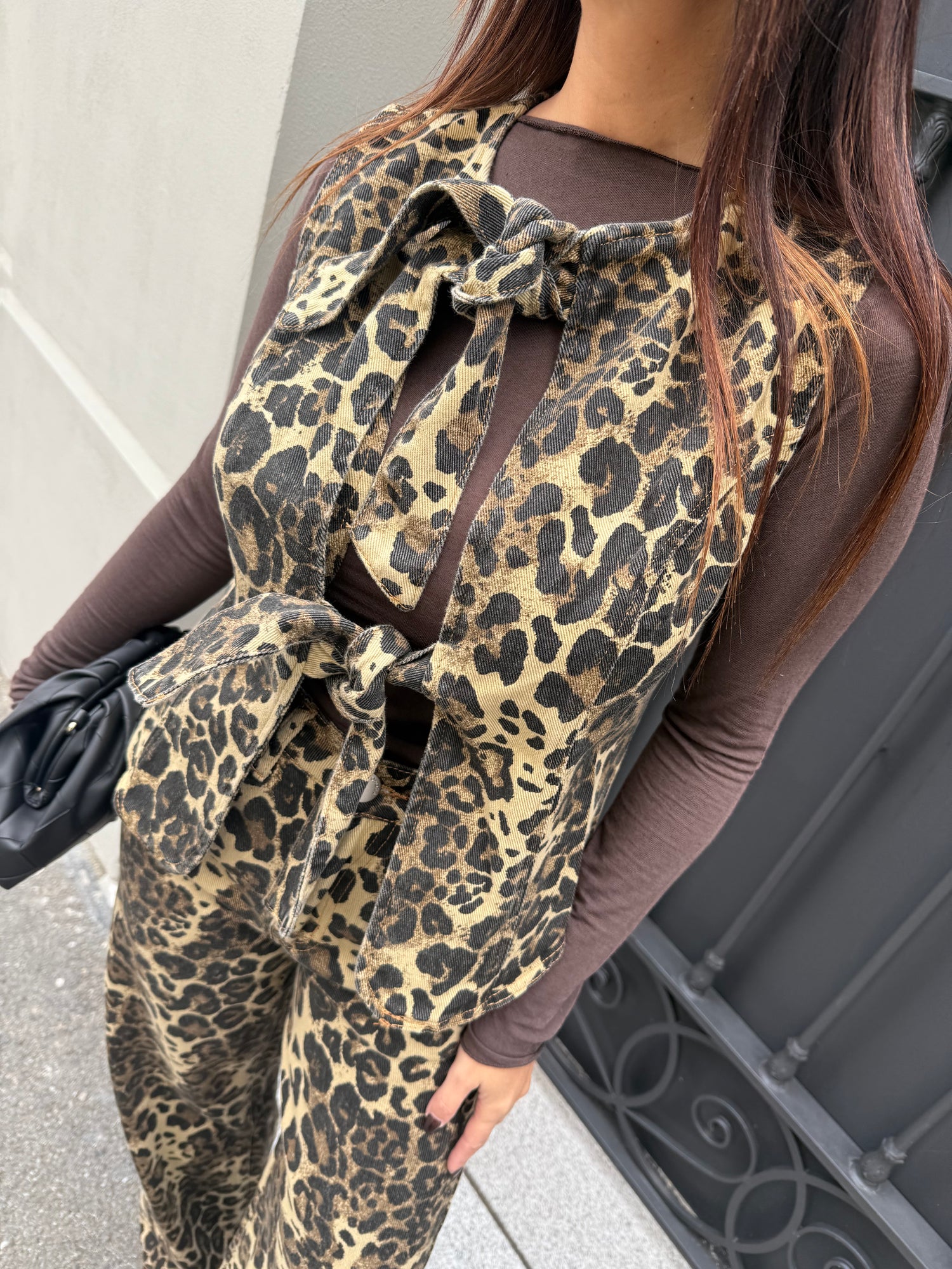 Gilet leopardato “Grr” GLAMOROUS