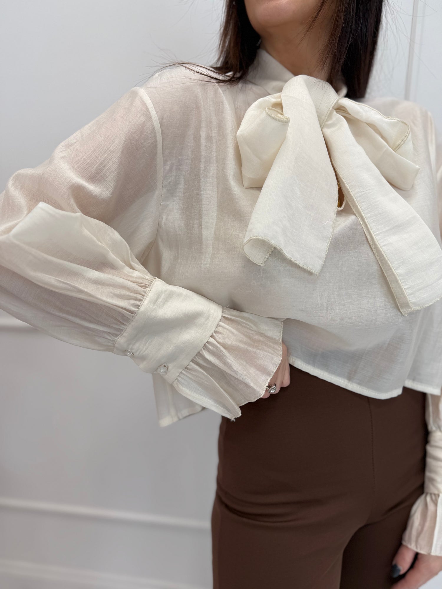 Blusa crop fiocco HAVE ONE
