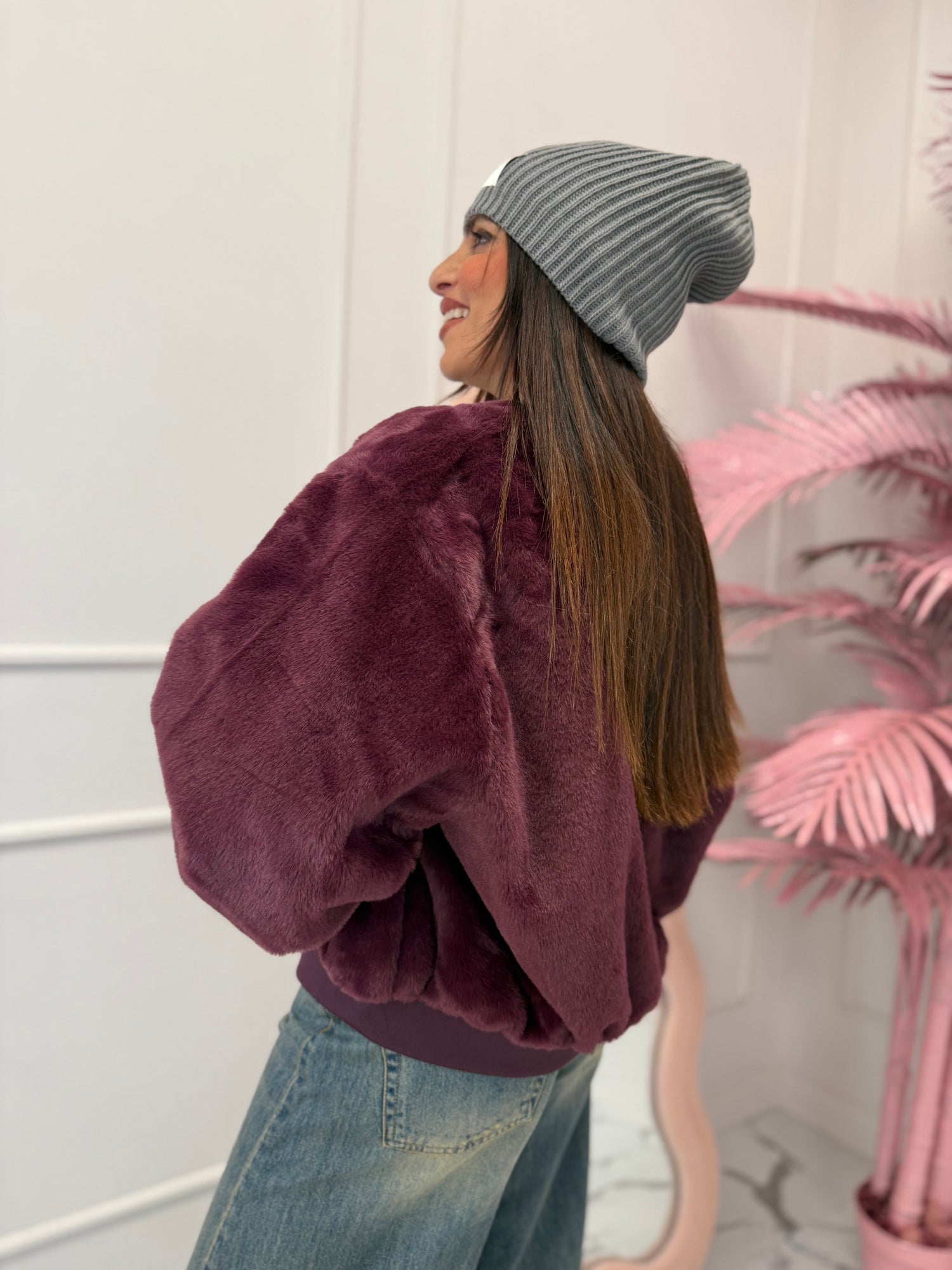 Bomber pelliccia “Dana” ONLY