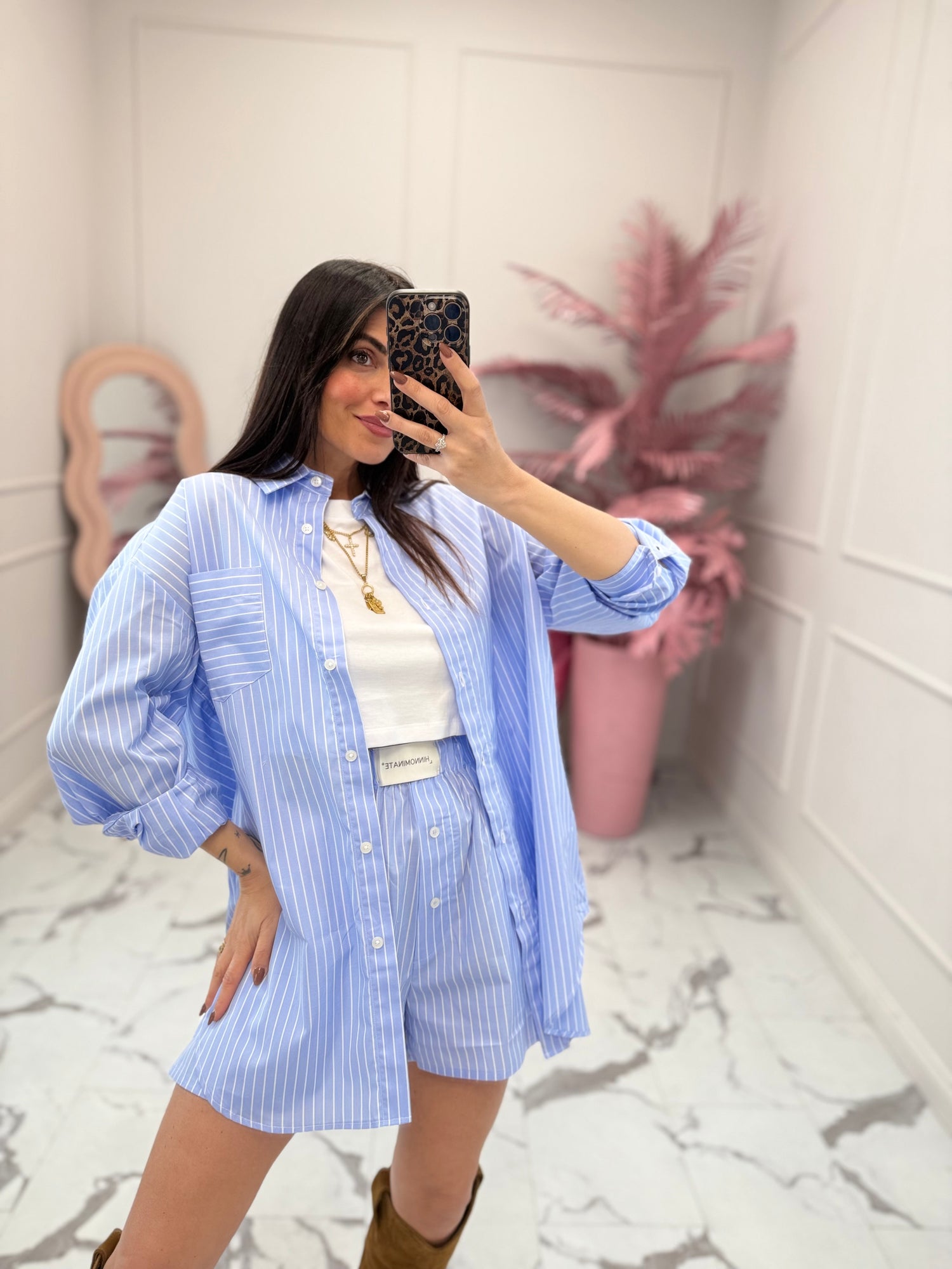 Camicia in cotone over HINNOMINATE