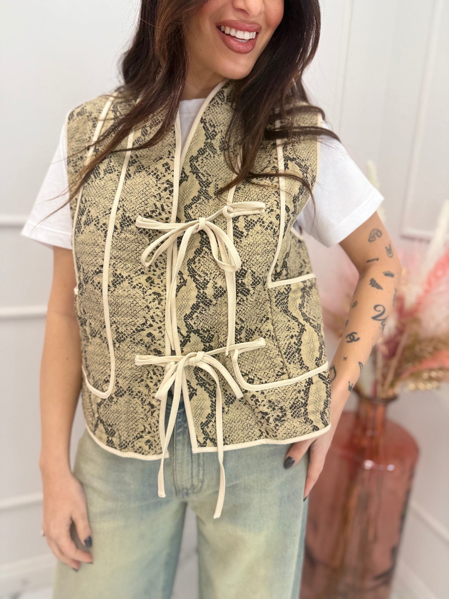 Gilet trapuntato “Phyton” ADORÉ