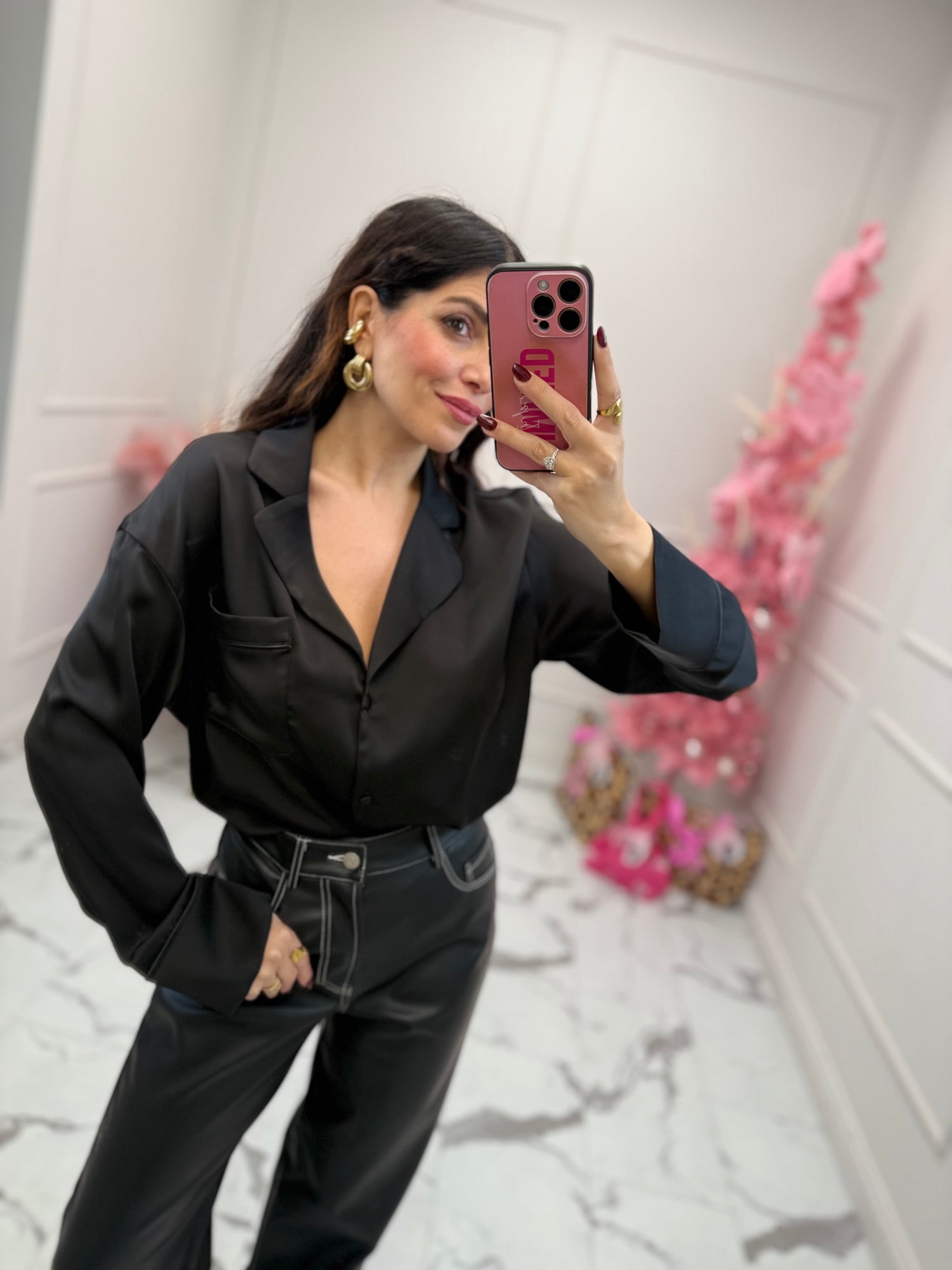 Camicia satin “Pigiama” LUMINA