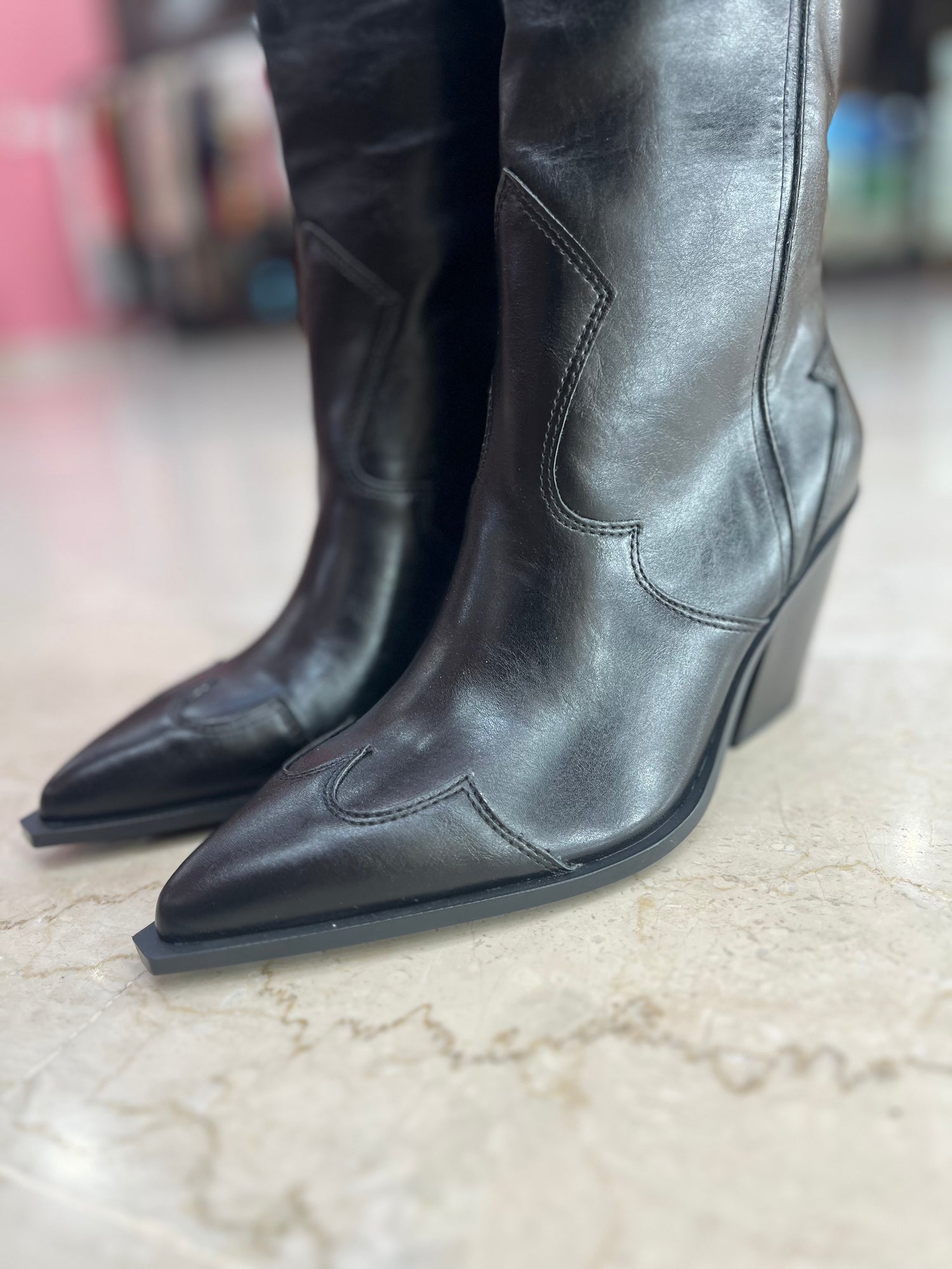 Texano alto ecopelle CORINA