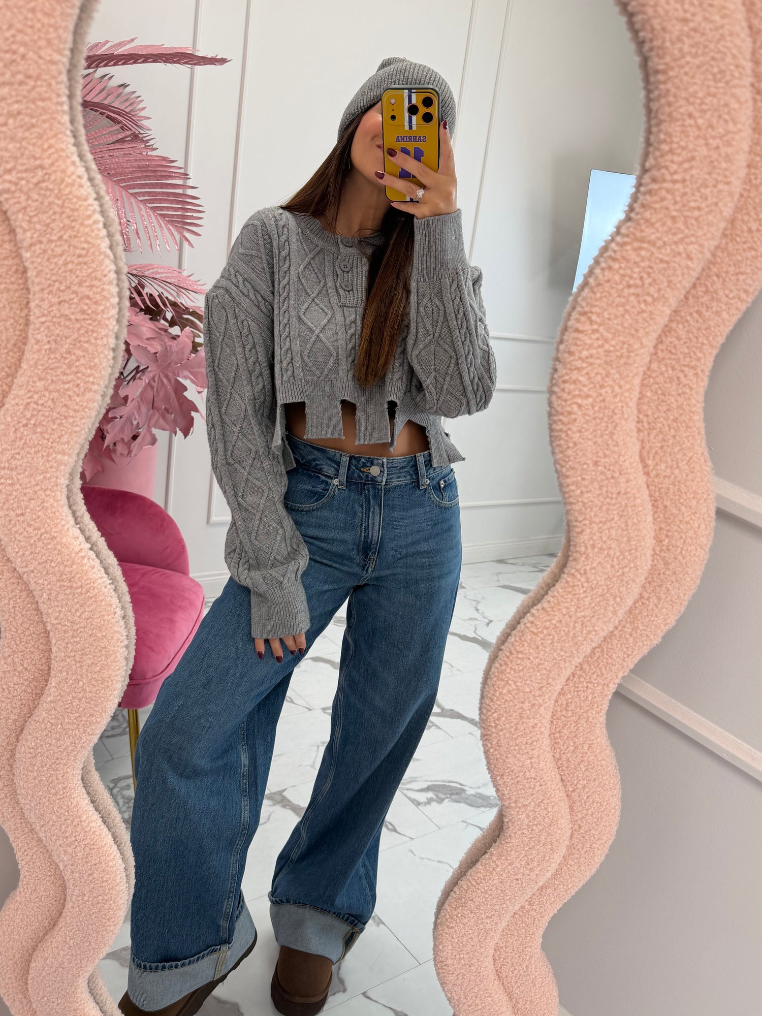 Cardigan trecce crop LUMINA