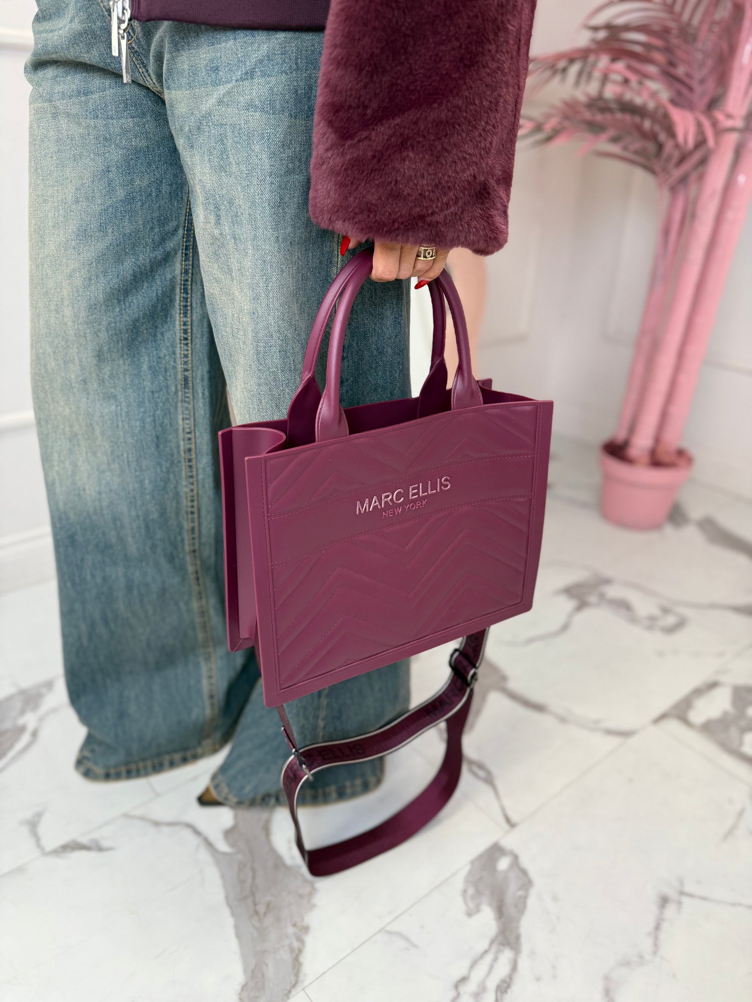 Borsa “Flat buby wave M 25” MARC ELLIS