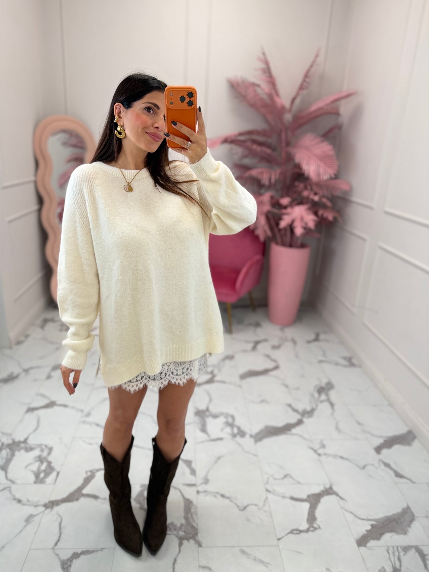 Maglione lungo “Bunny over ” LUMINA