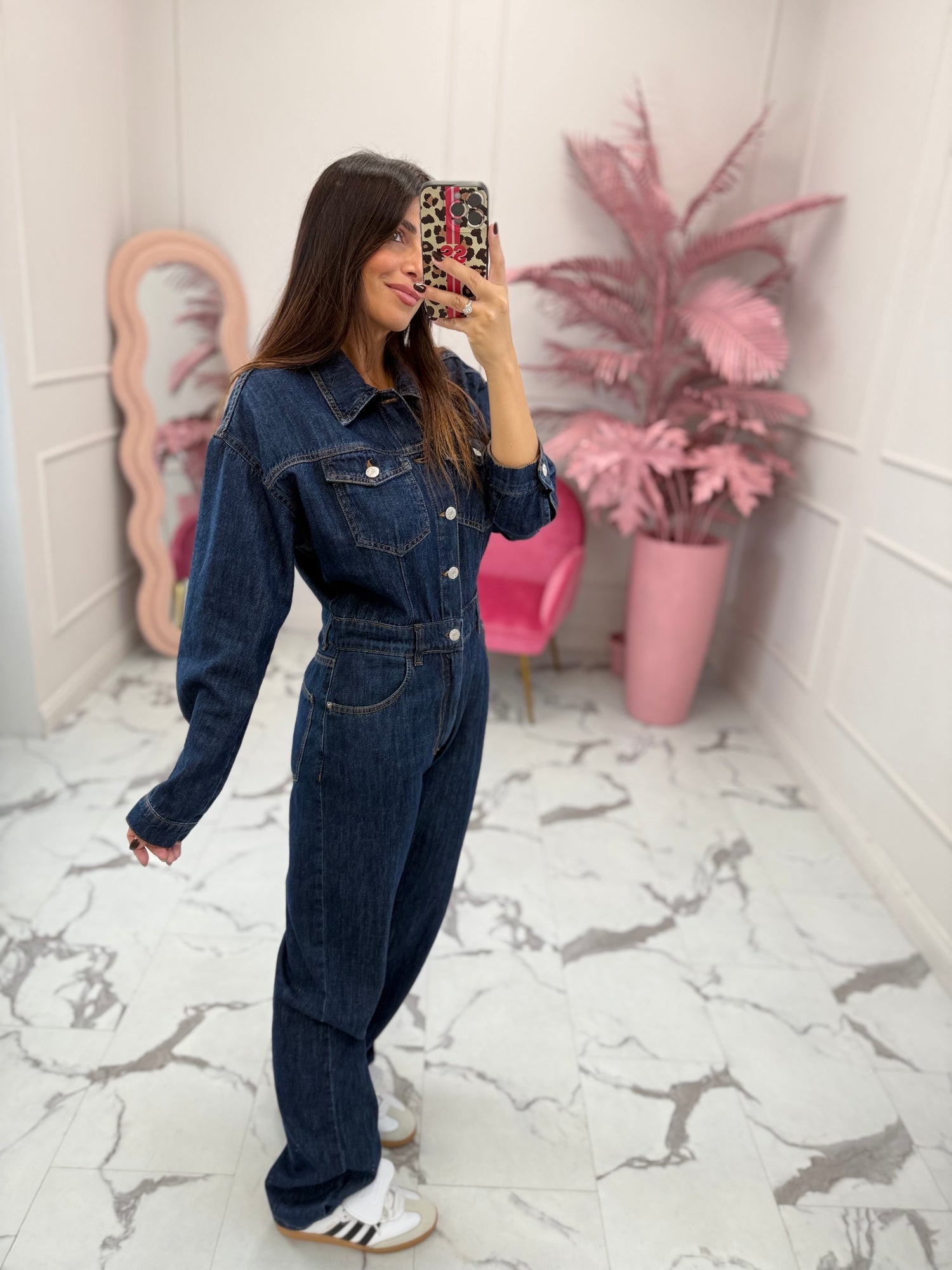 Tuta intera denim “Dark blue” HAVE ONE