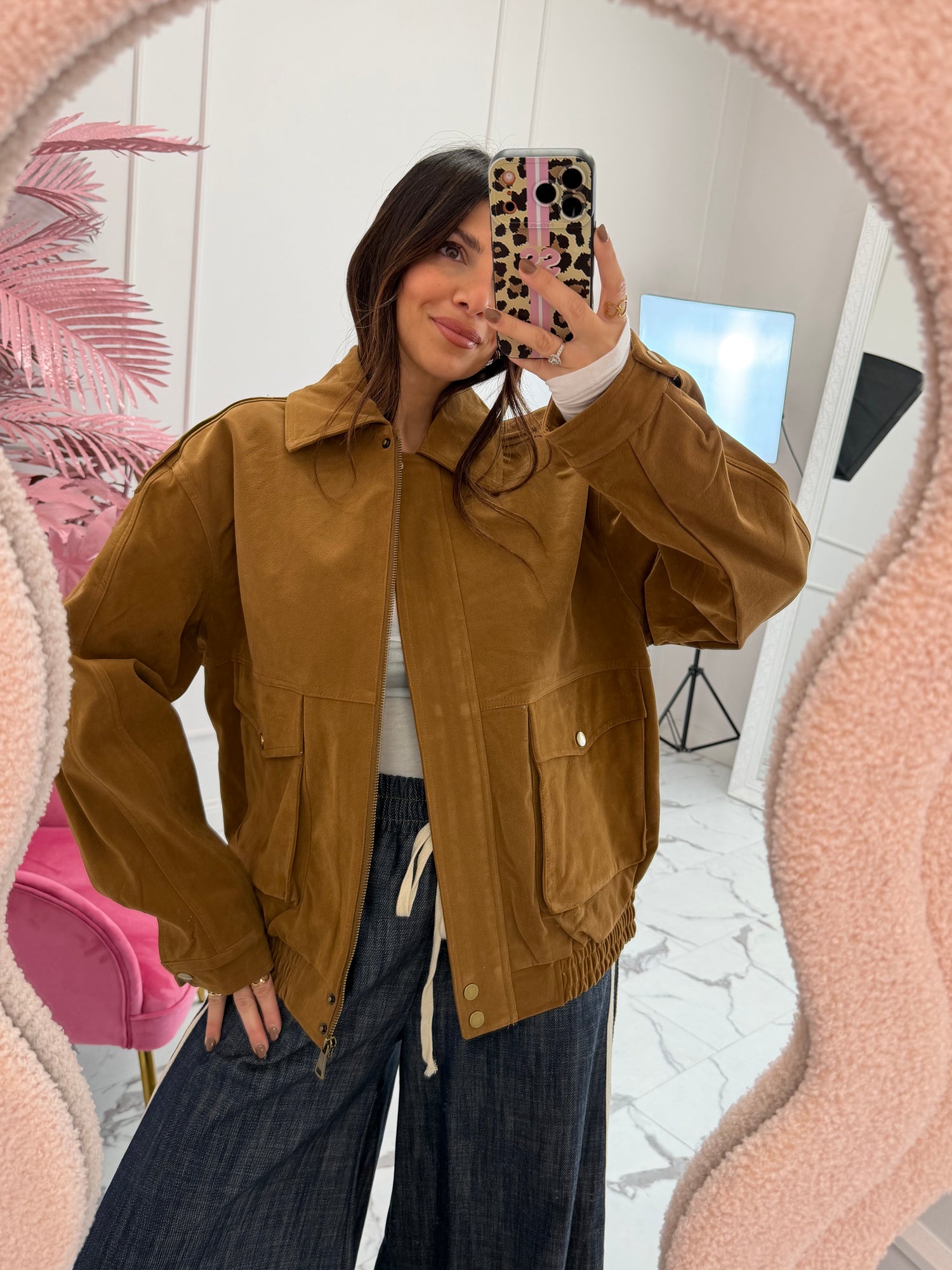 Bomber effetto scamosciato “Lea” LIP