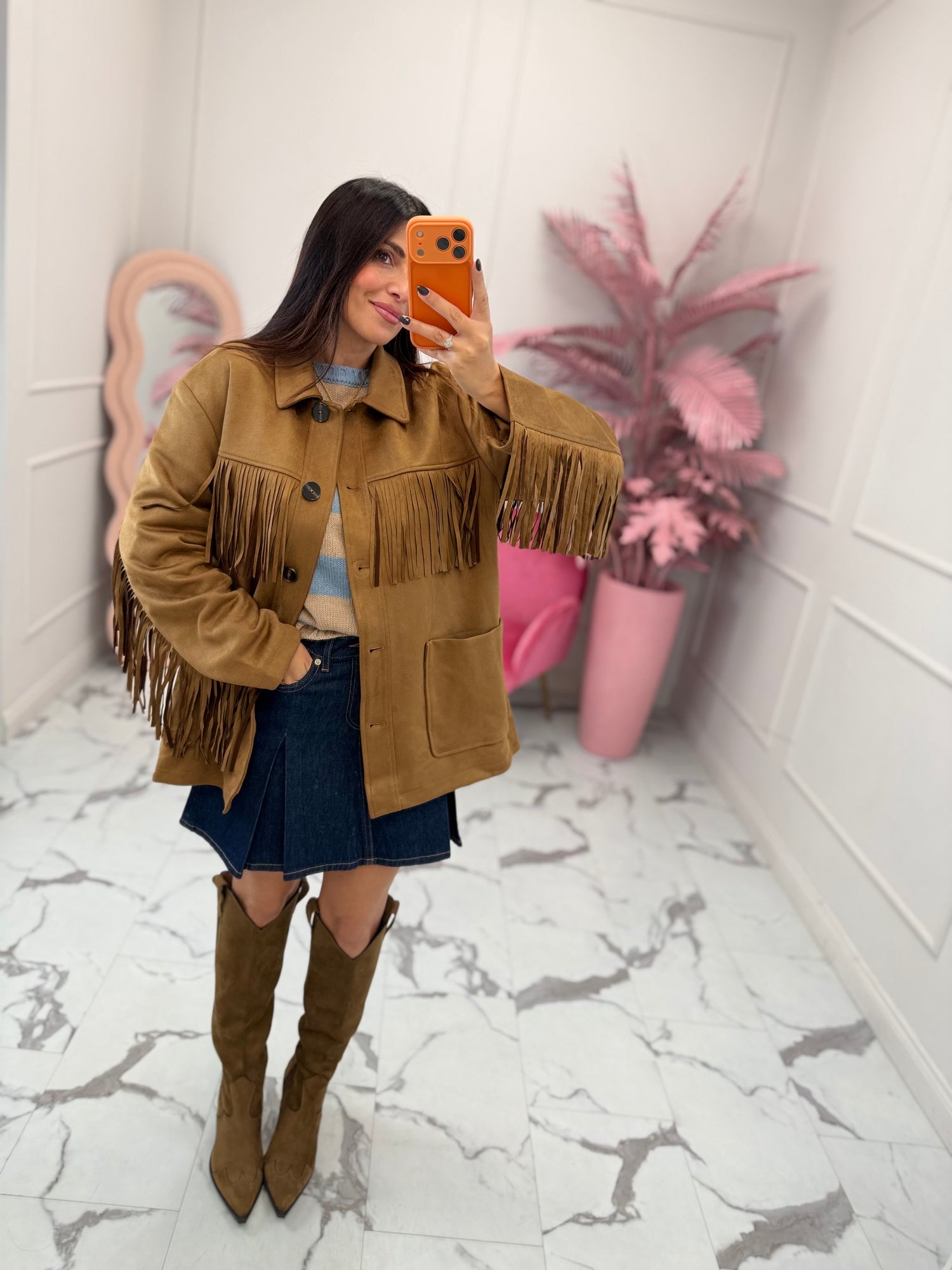 Giacca con frange “Willa” ONLY