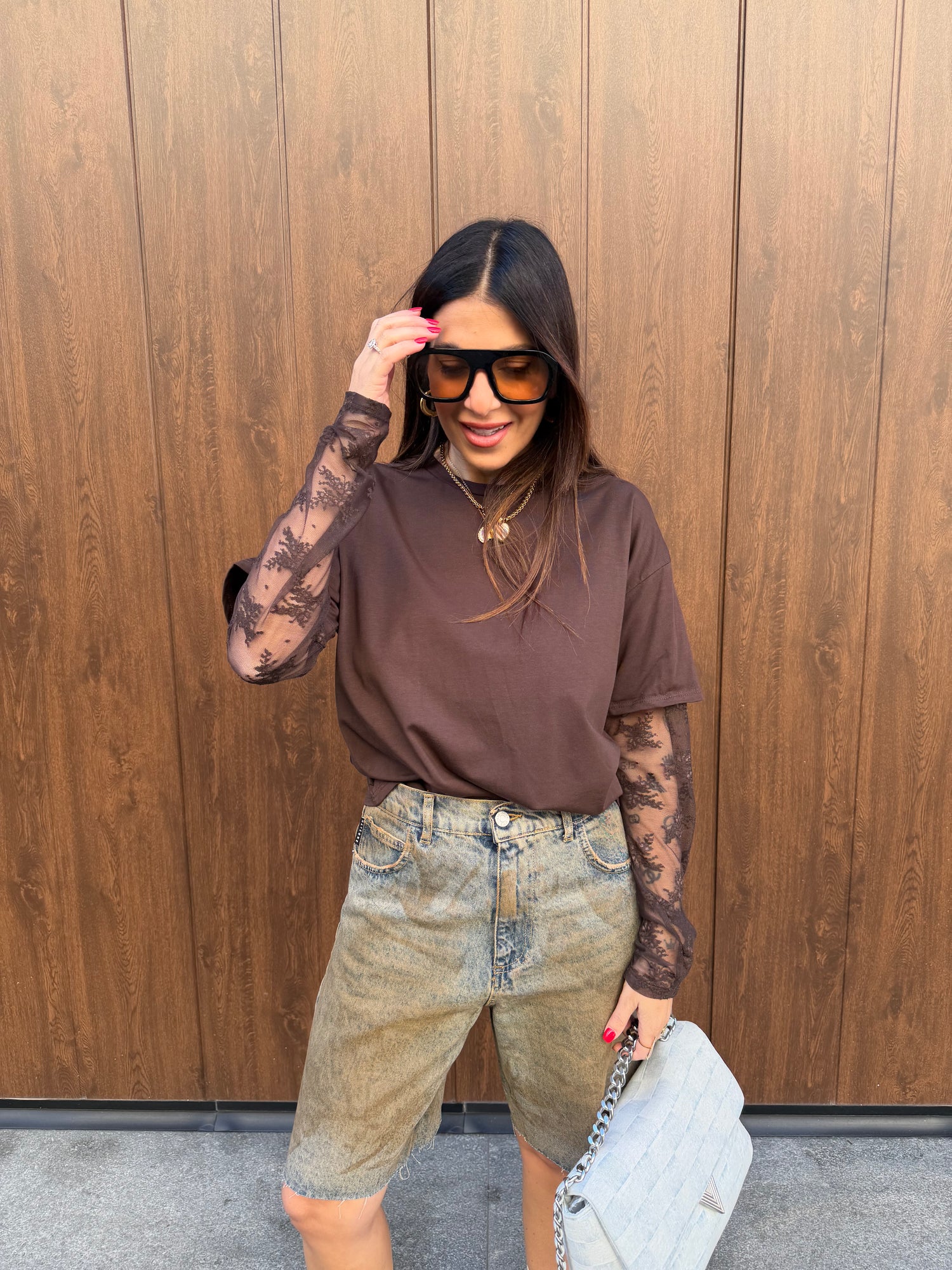 T-shirt manica pizzo “Lizzy” LIP