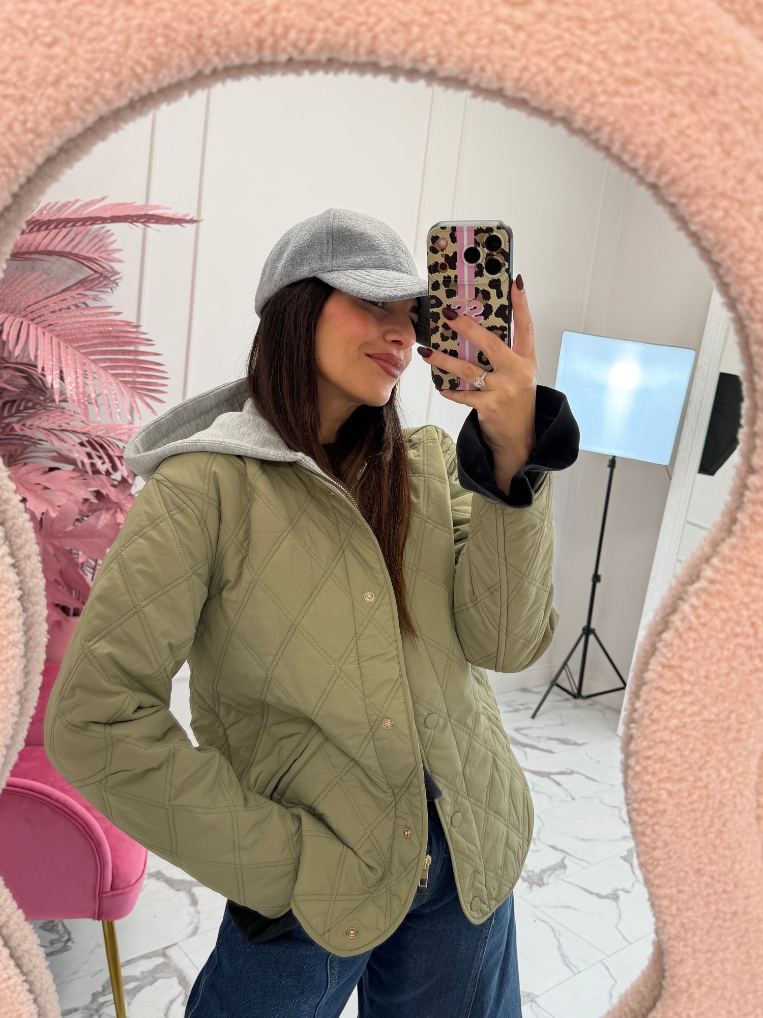 Giacca trapuntata con cappuccio “Risso” ONLY