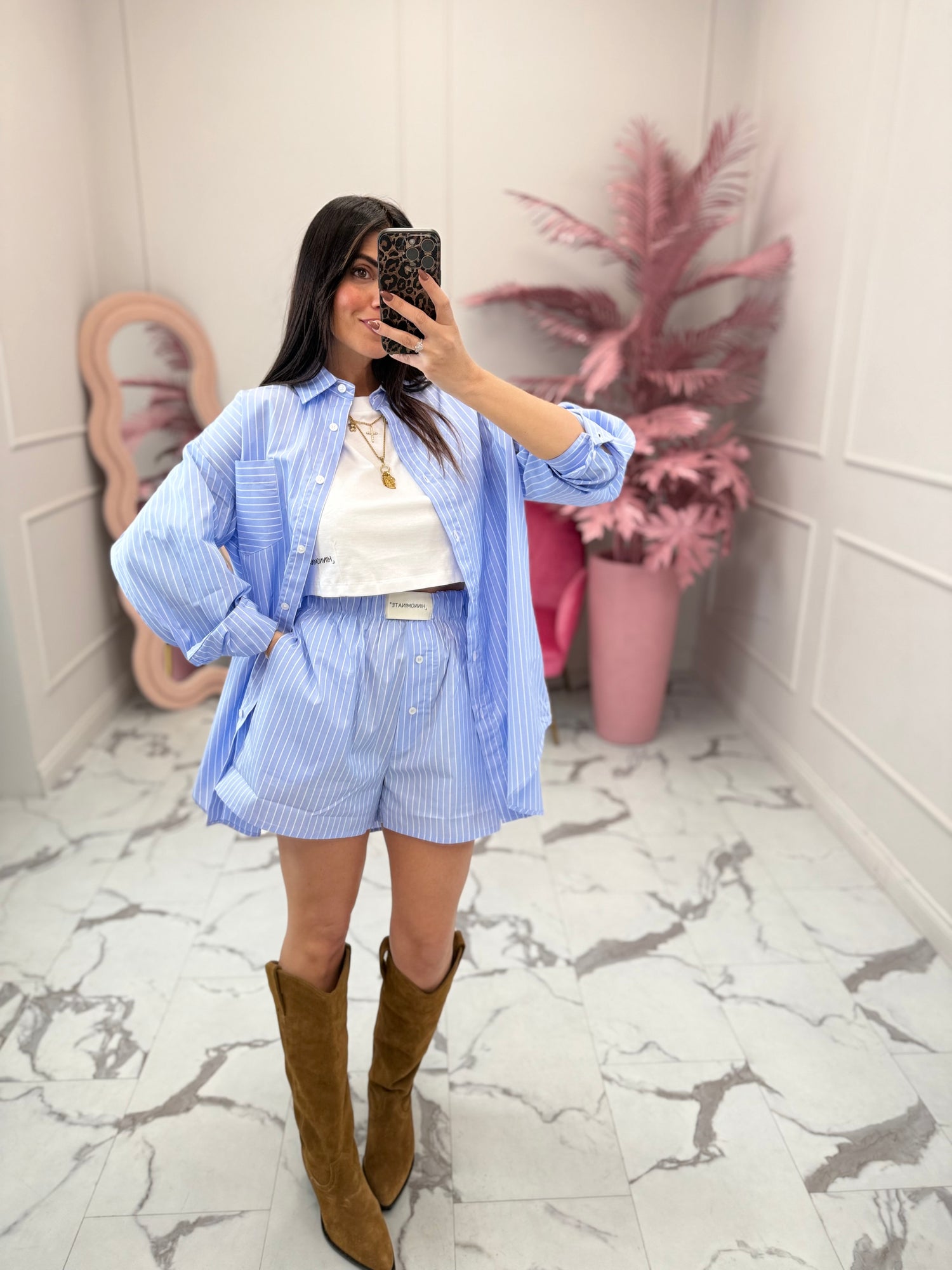 Camicia in cotone over HINNOMINATE