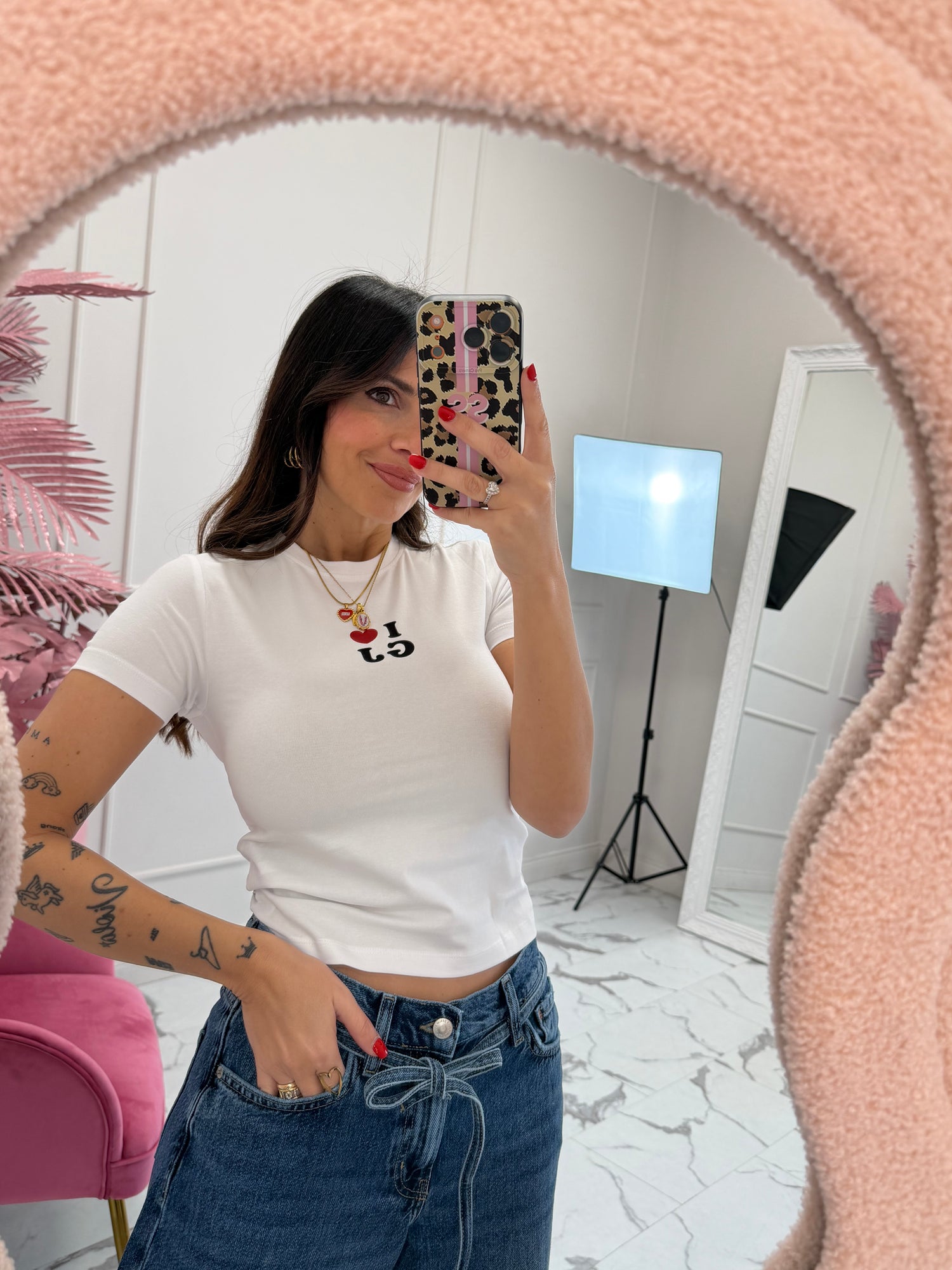 T-shirt “I love GJ” GUESS JEANS