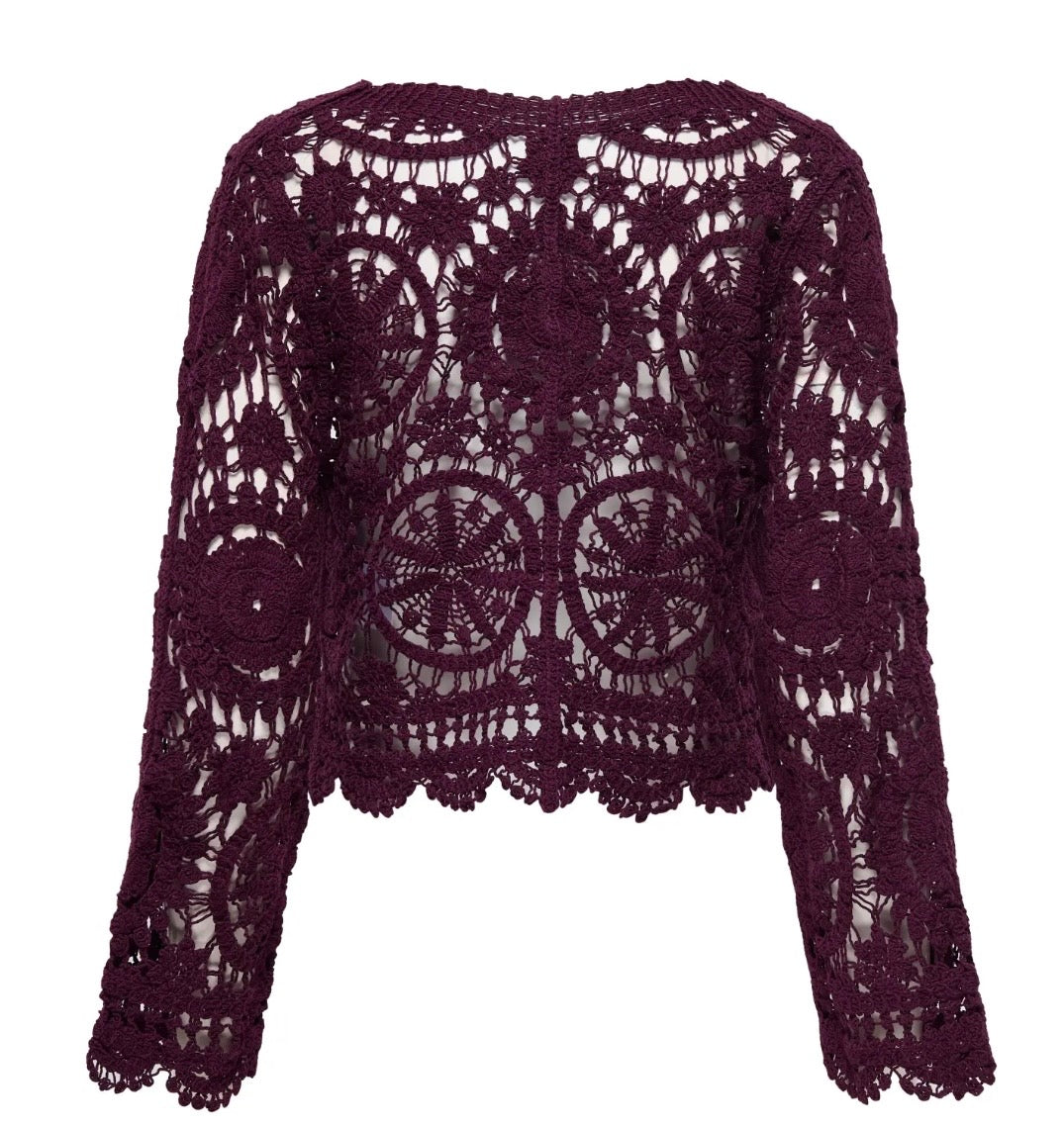Cardigan crochet “Waterly” ONLY