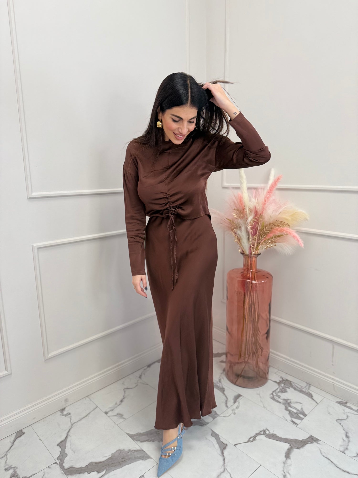 Blusa arricciata “Raso” HAVE ONE