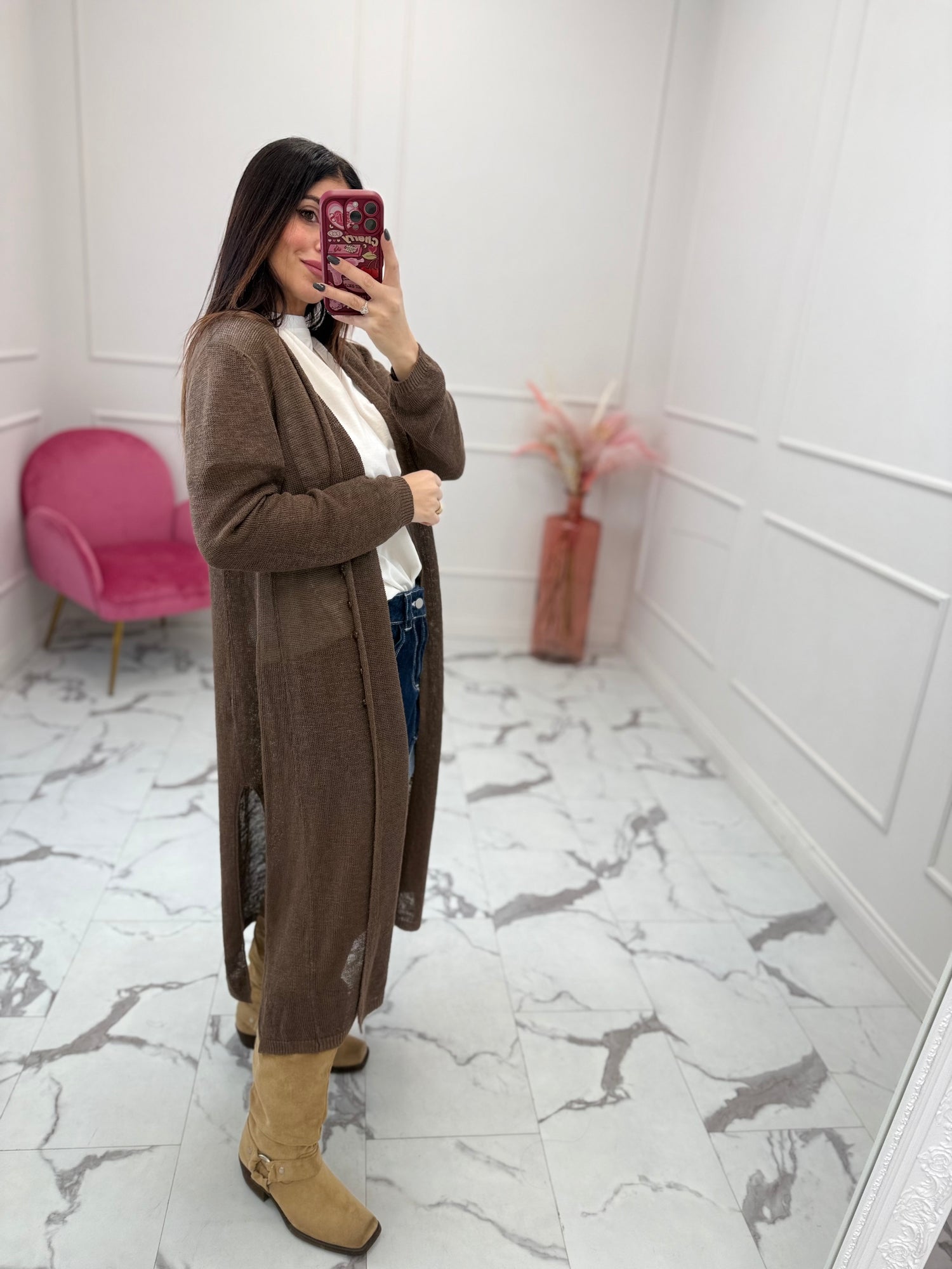 Cardigan lungo “Carla” VICOLO