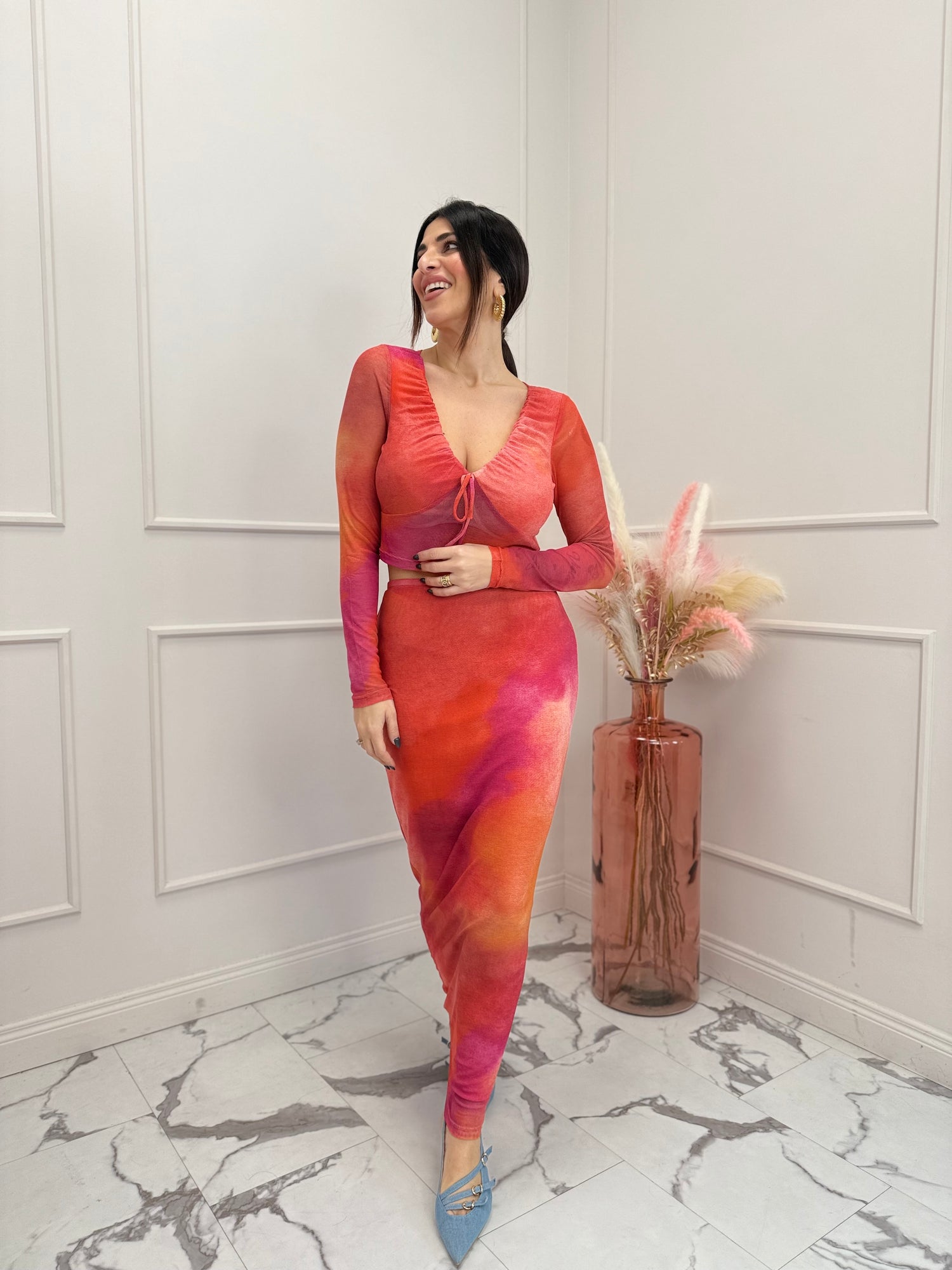 Gonna lunga “Tie Dye” GLAMOROUS