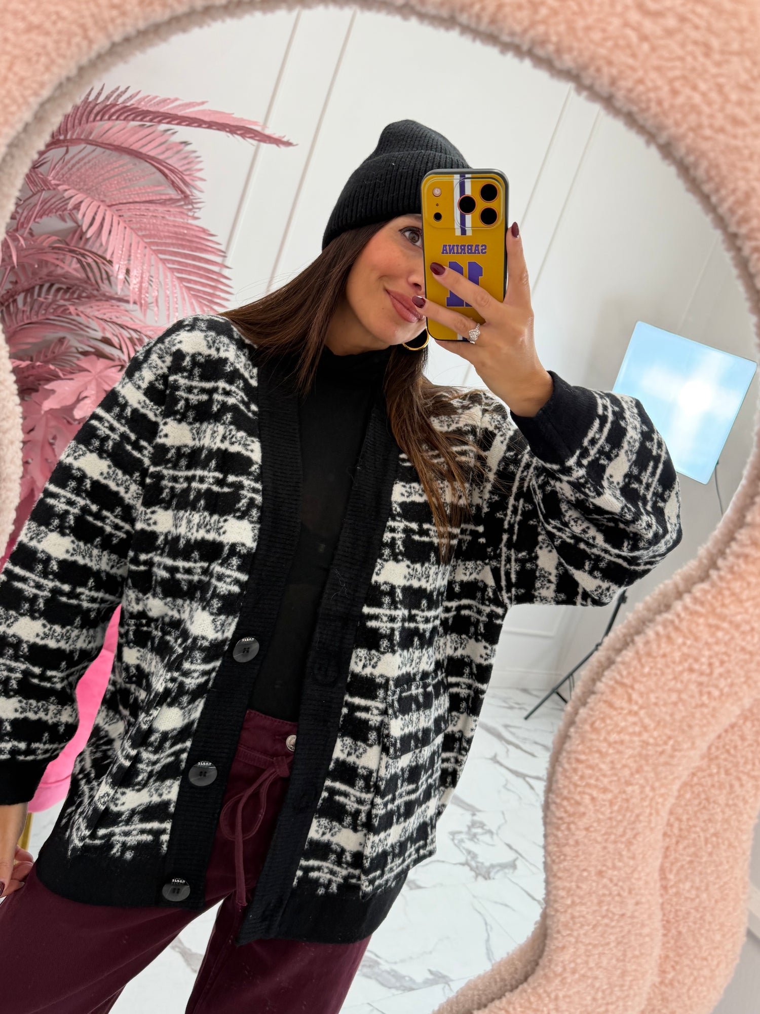 Cardigan over “Coco” LIP