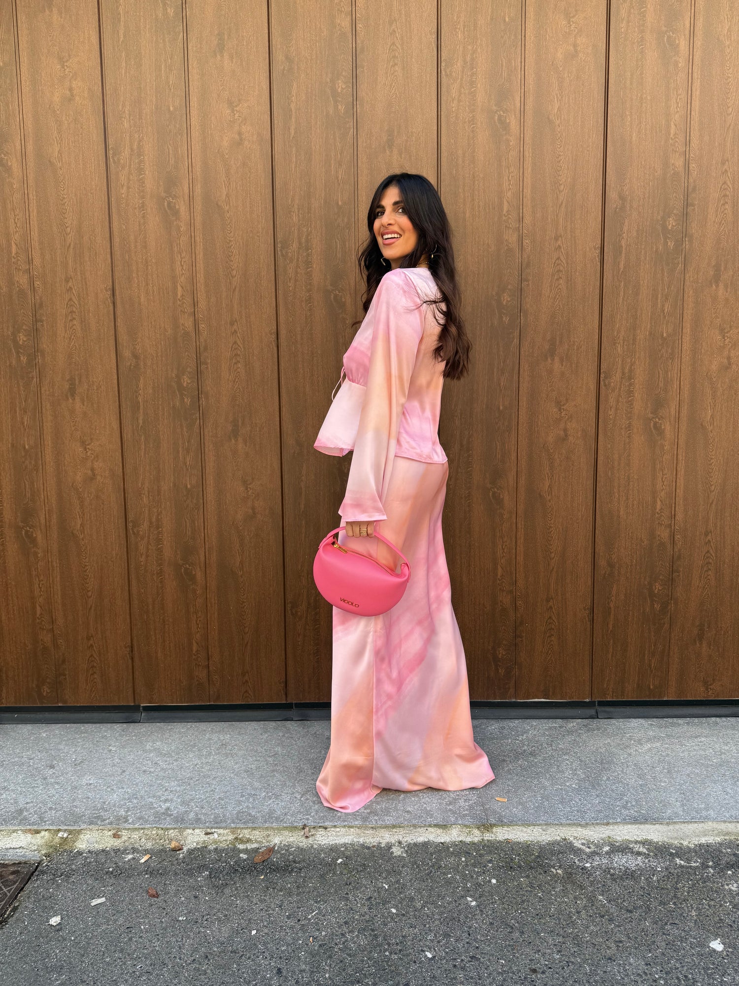 Blusa nodo “Peach” GLAMOROUS