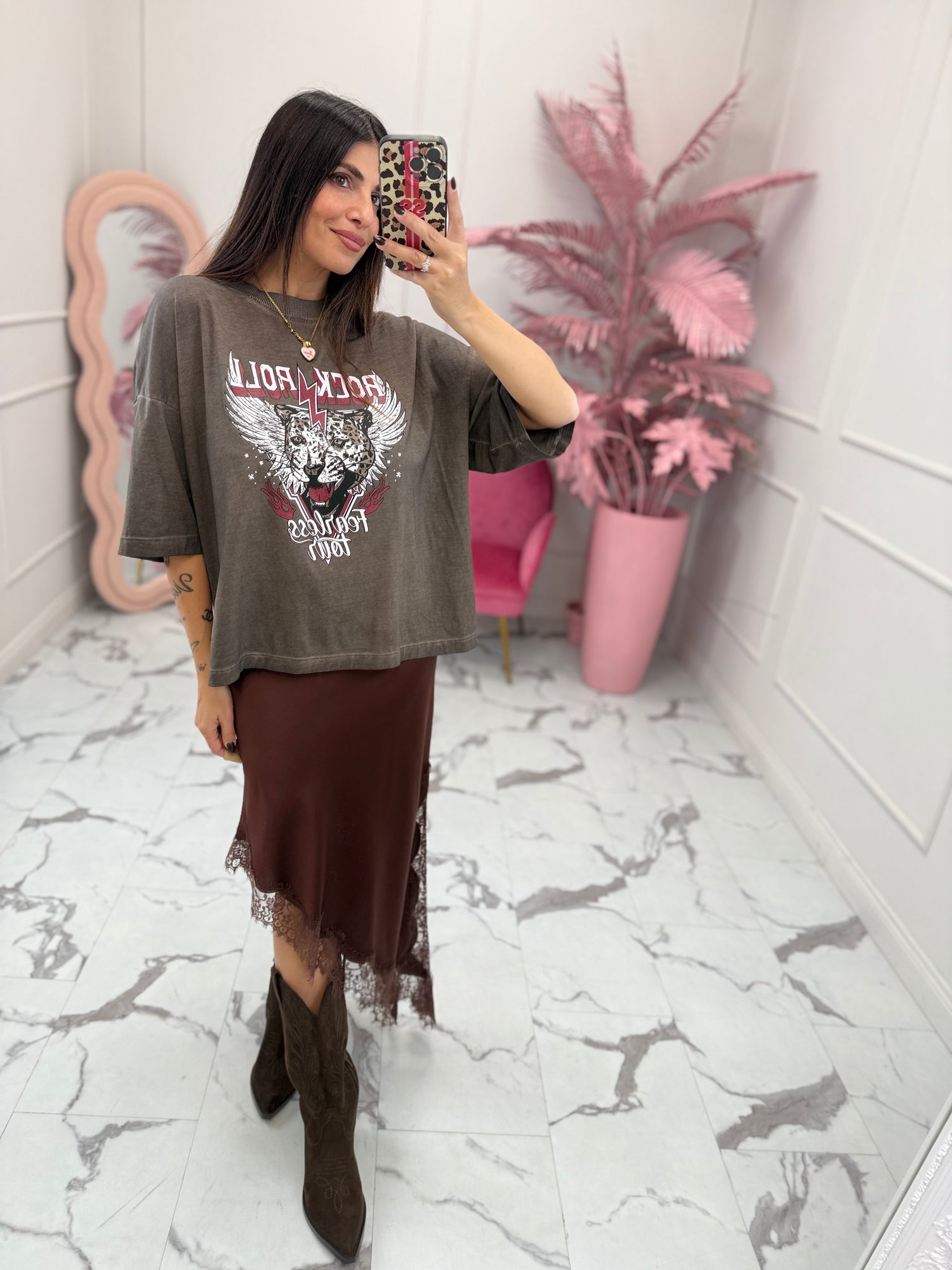 Gonna asimmetrica “Lace” Lumina