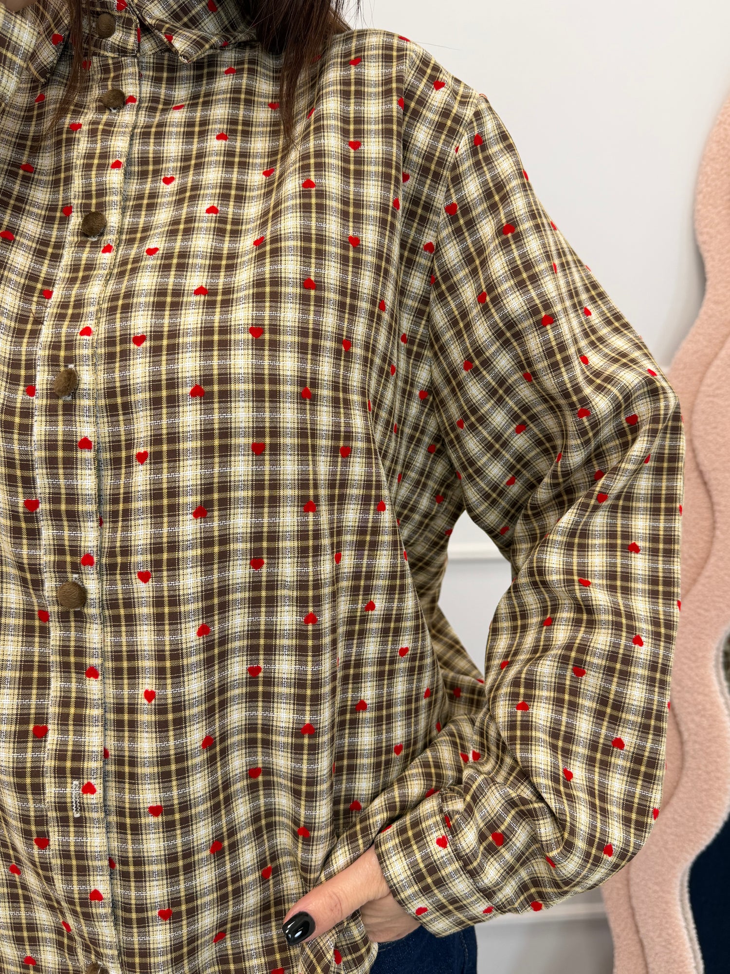 Camicia quadretti “Love” VIC BEE