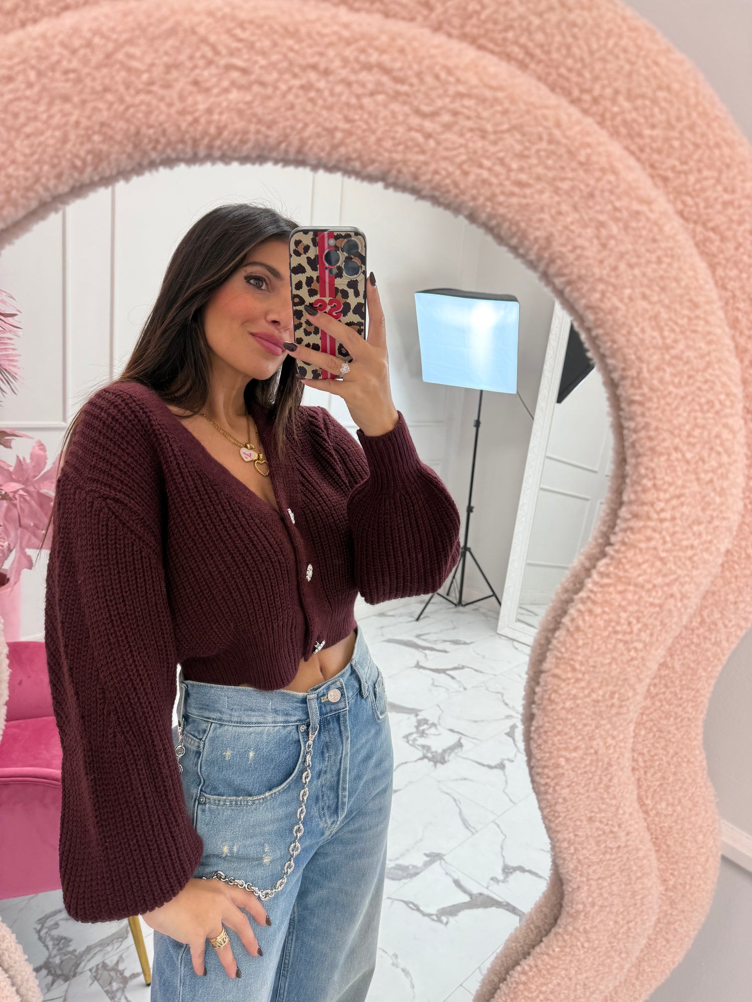 Cardigan bottoni gioiello HAVE ONE