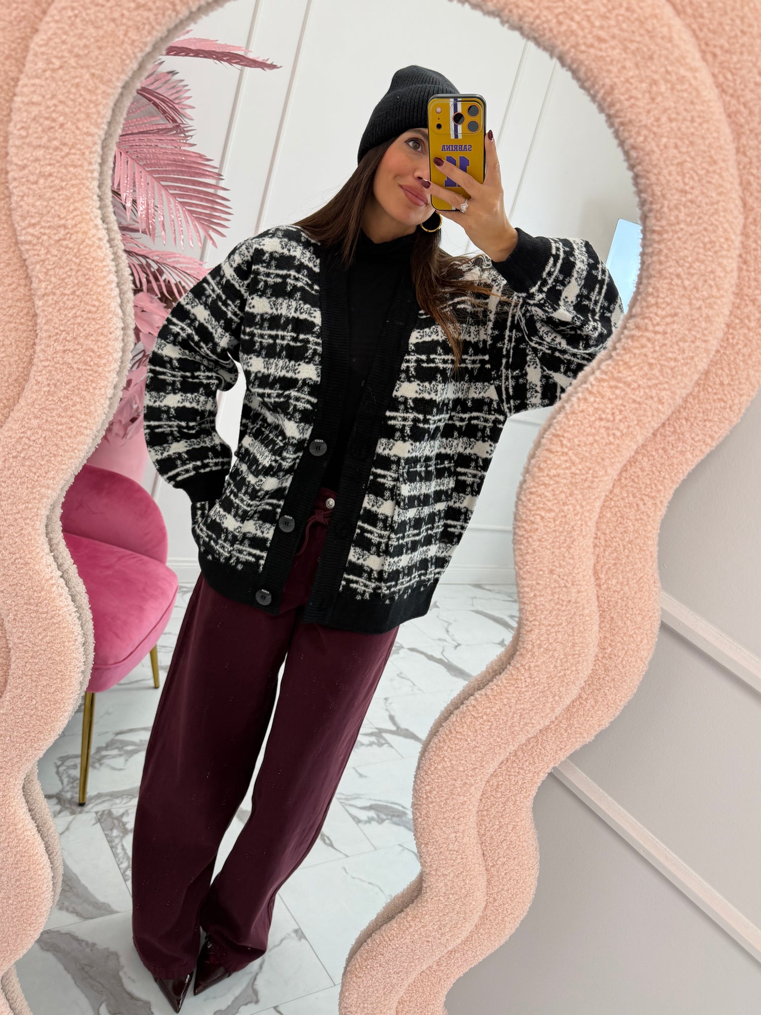 Cardigan over “Coco” LIP