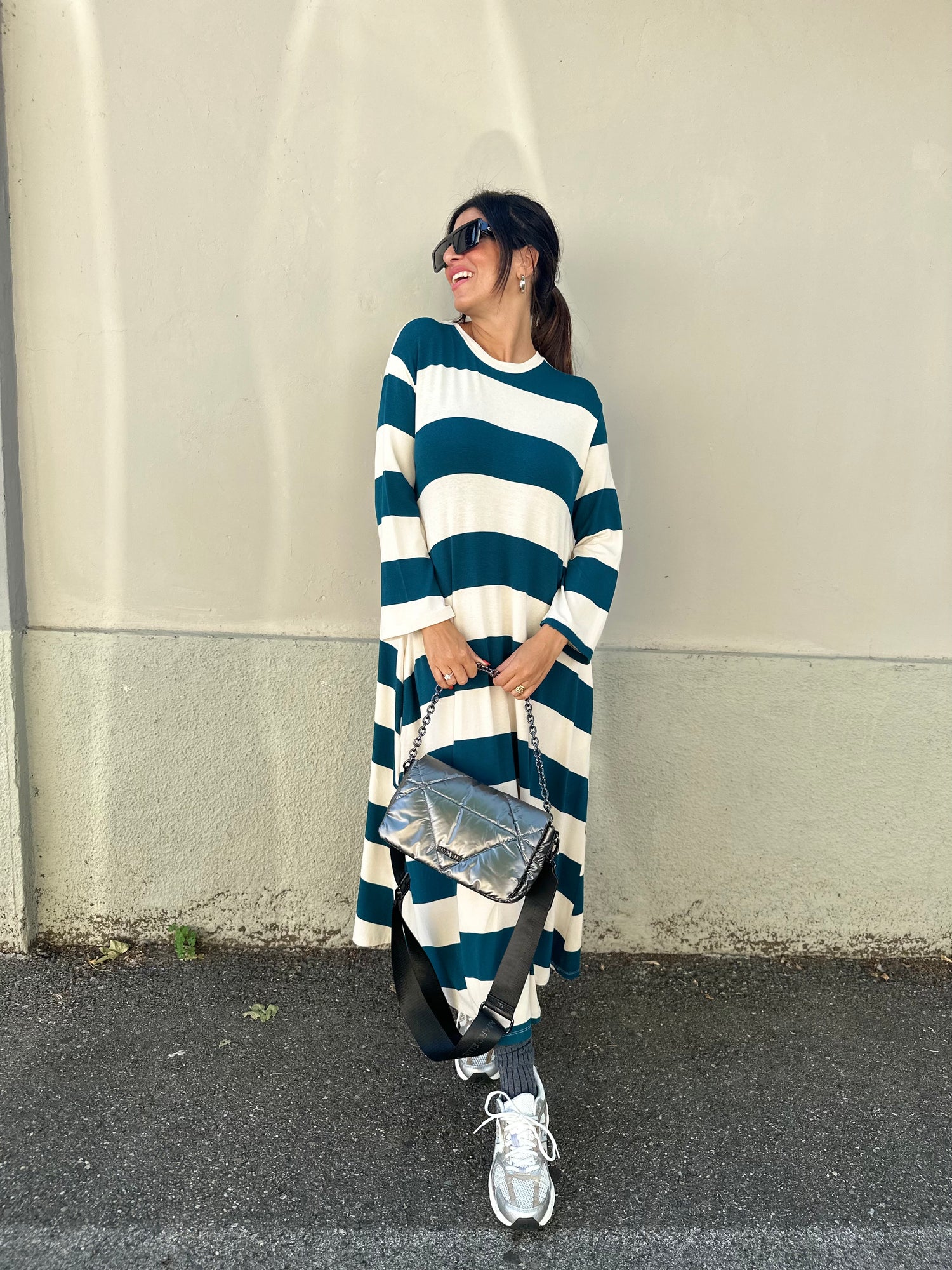 Maxi abito righe LUMINA