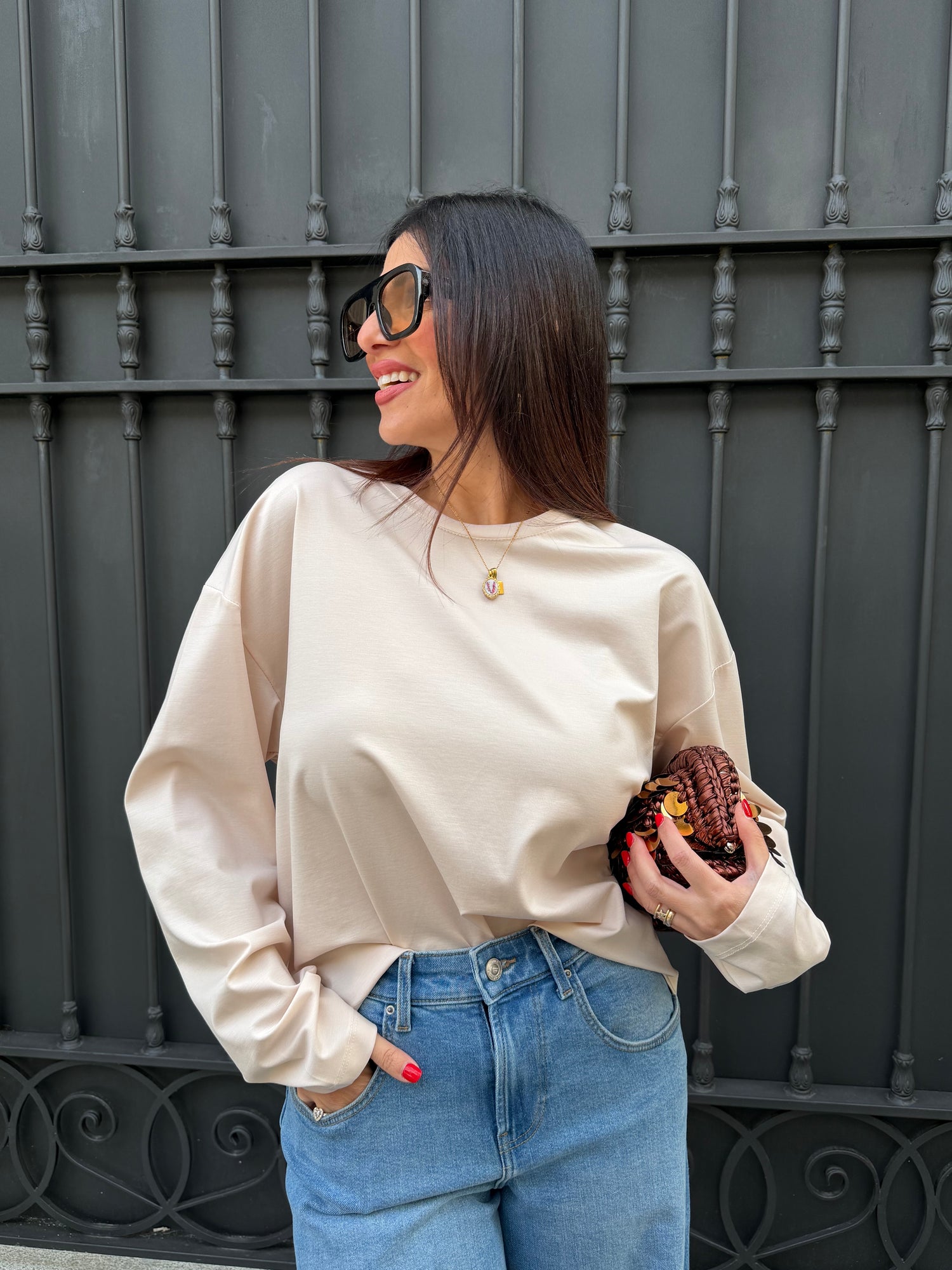 T-shirt manica lunga “Basic” LUMINA