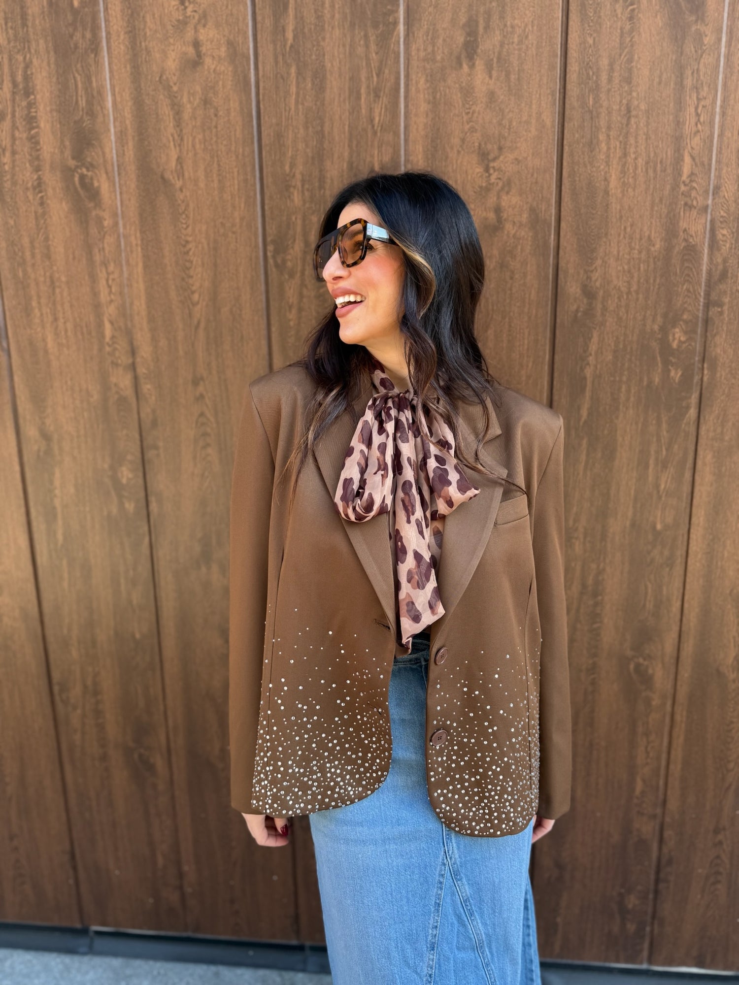 Blazer cropped 3/4 “Shine” VICOLO