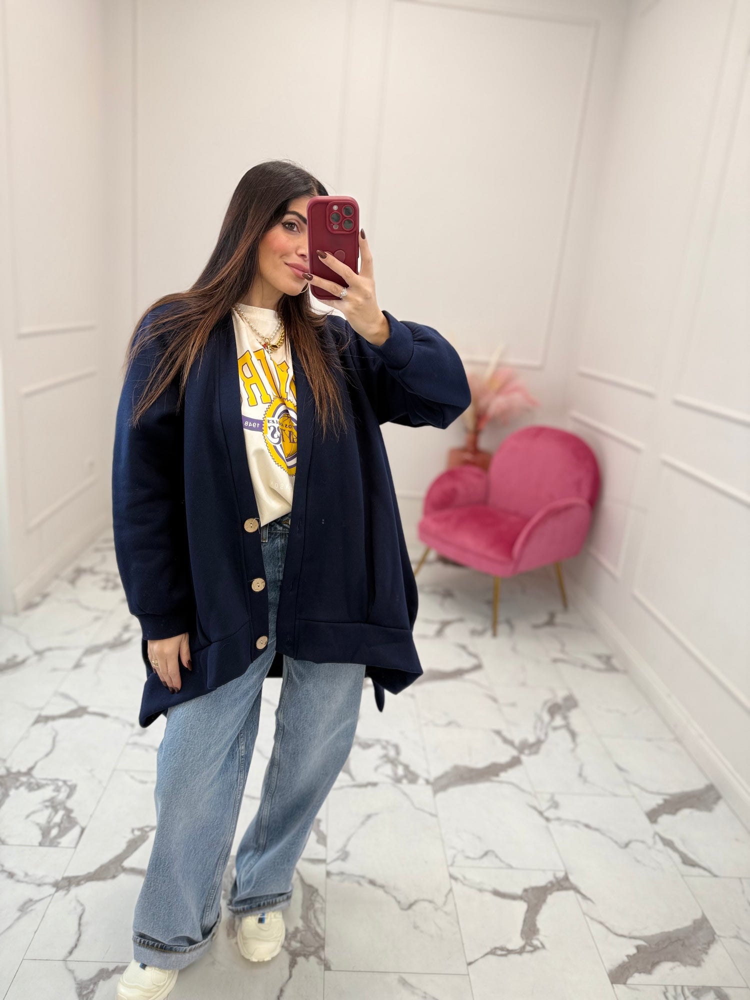 Cardigan in felpa “over” LIP