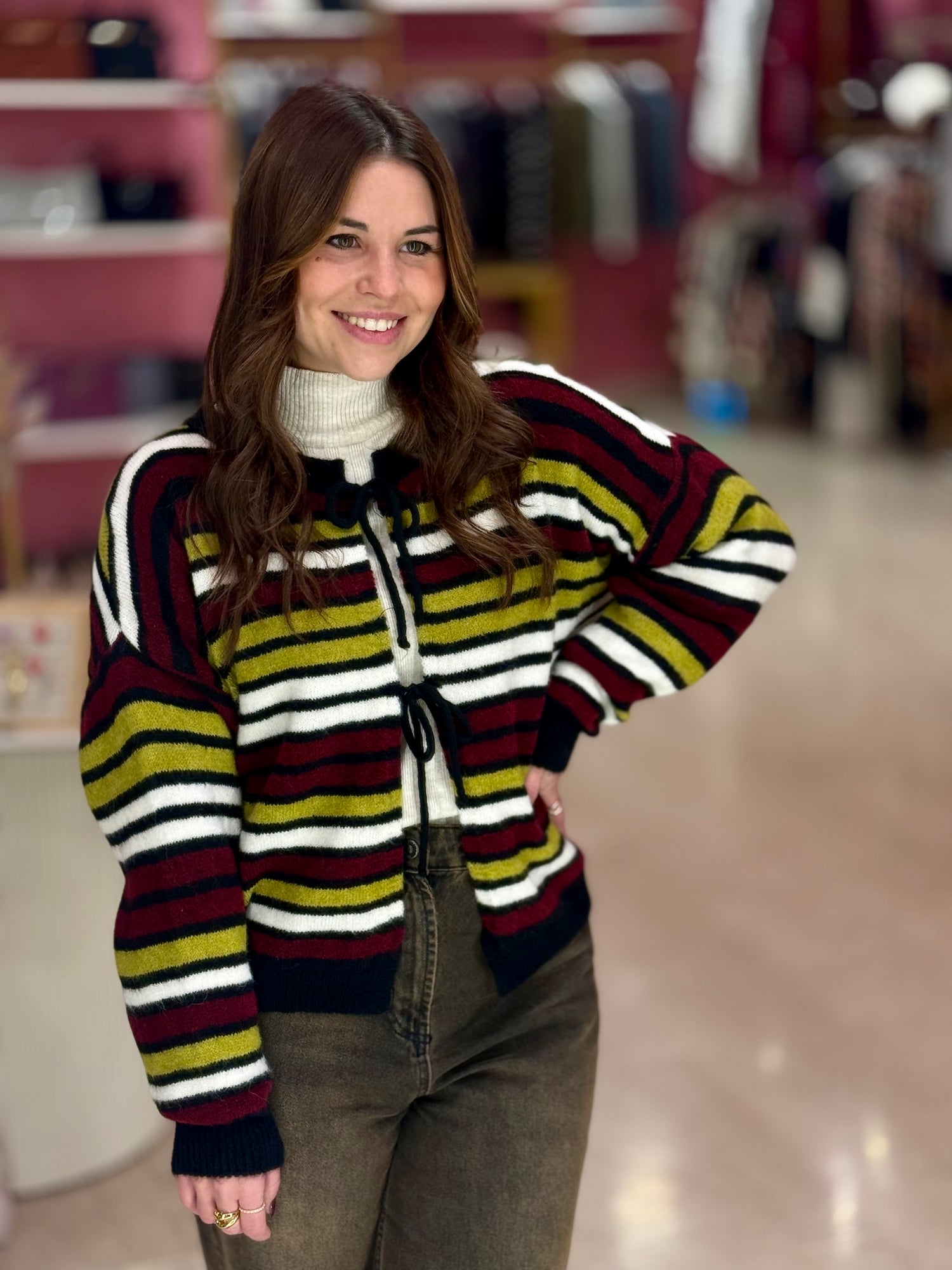 Cardigan righe “Colors line” LIP