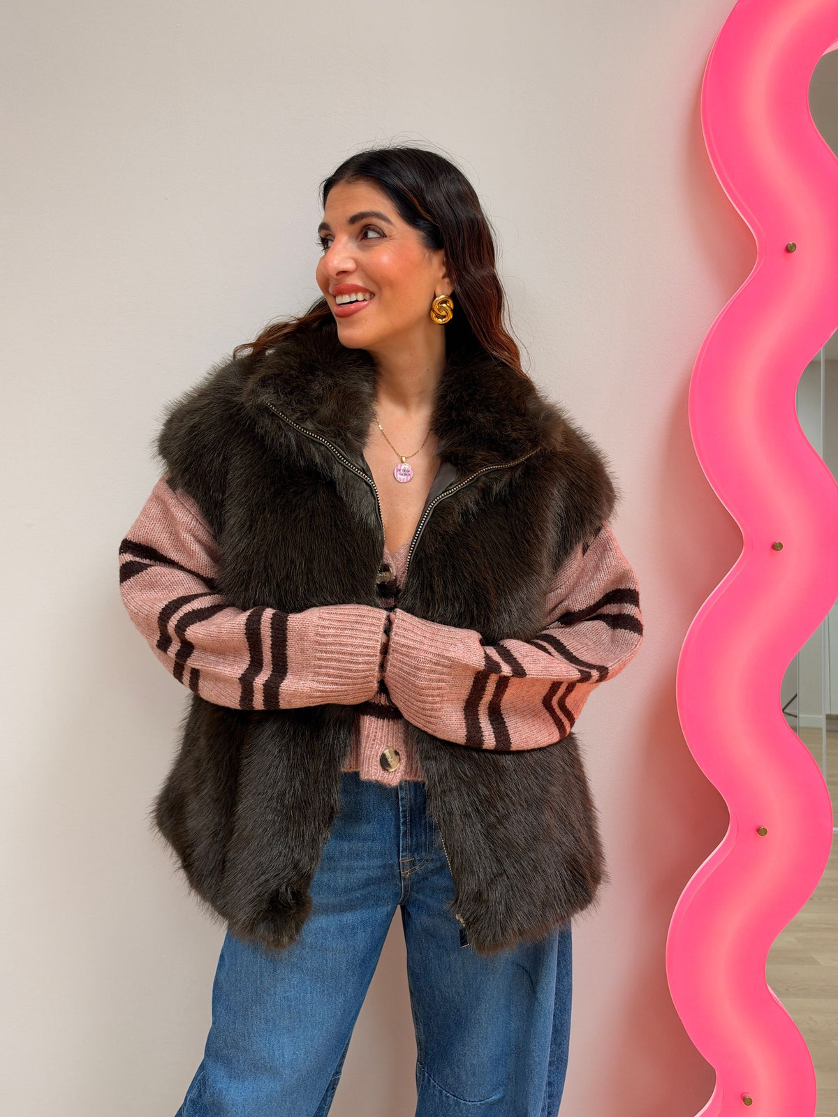 Gilet Ecopelliccia Aspen GLAMOROUS
