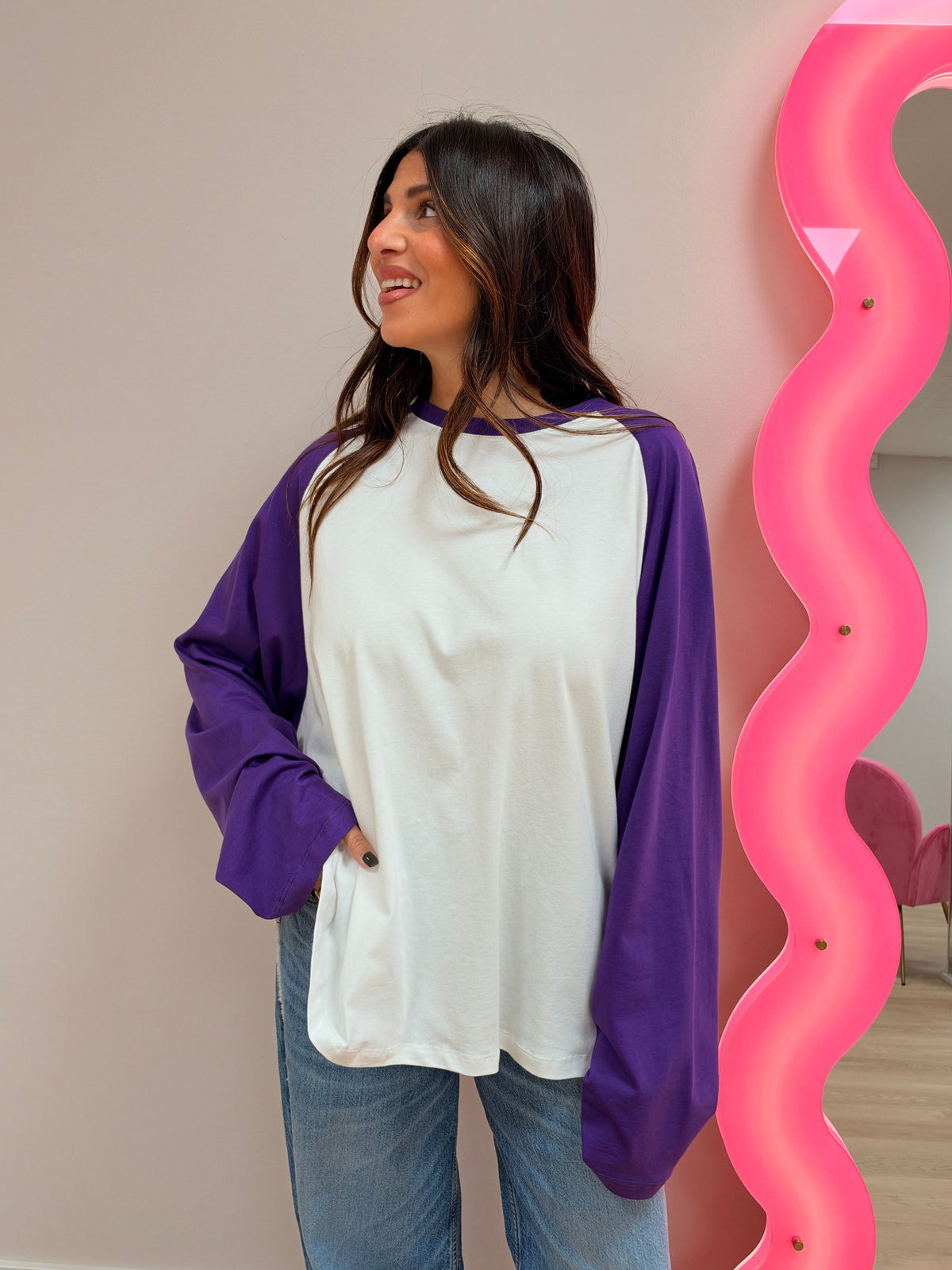 Maglia color block LUMINA