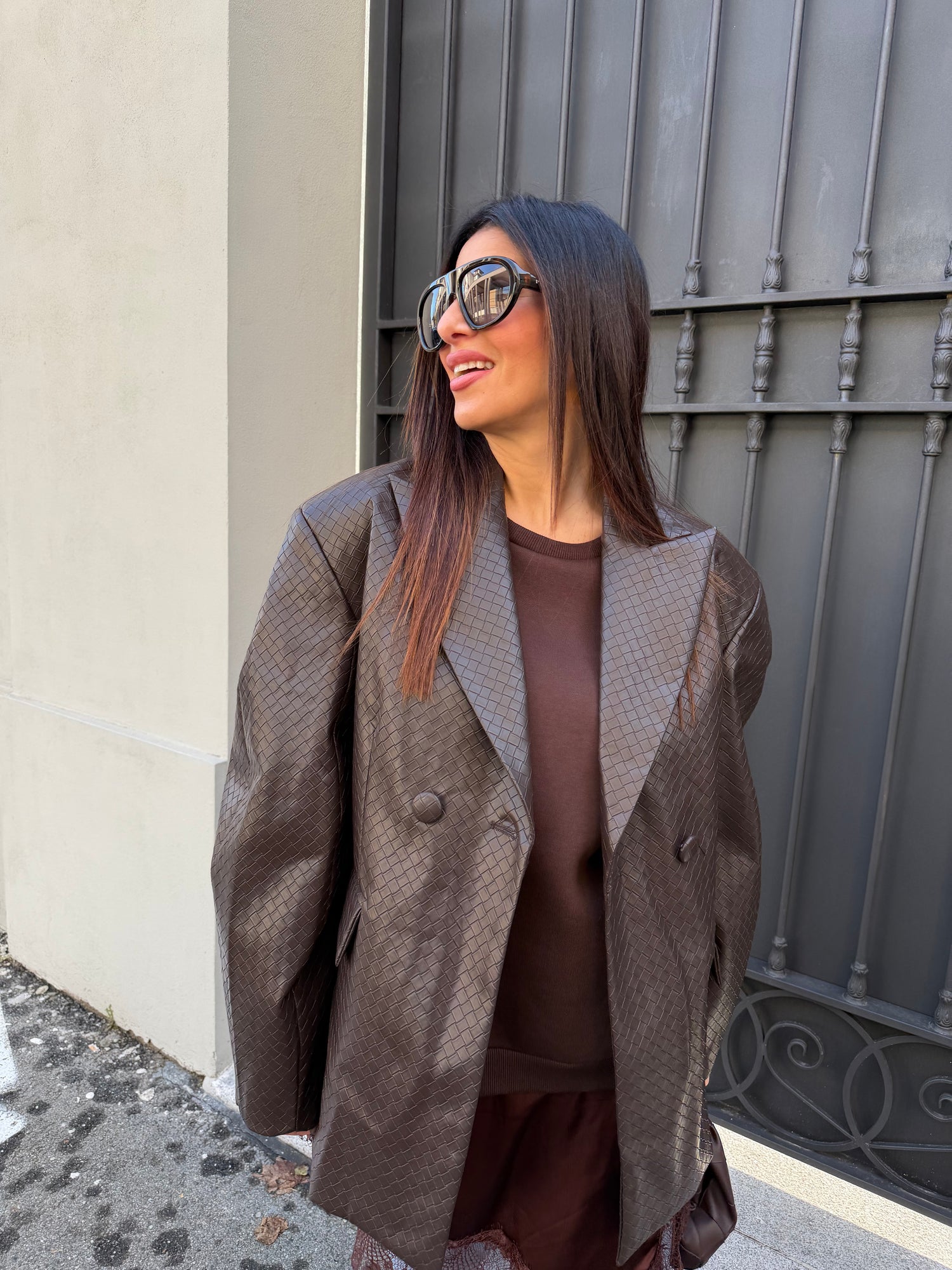 Blazer over ecopelle LUMINA