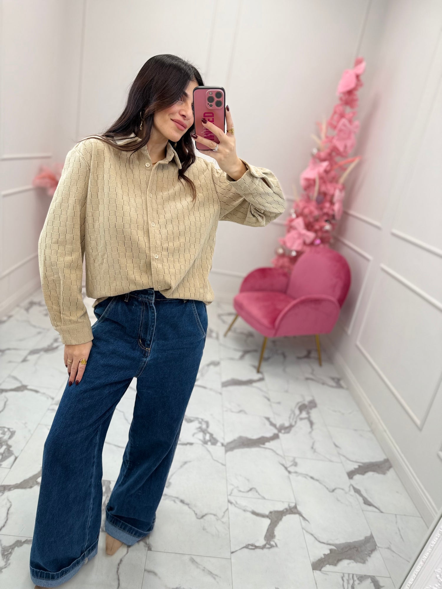 Camicia velluto LUMINA