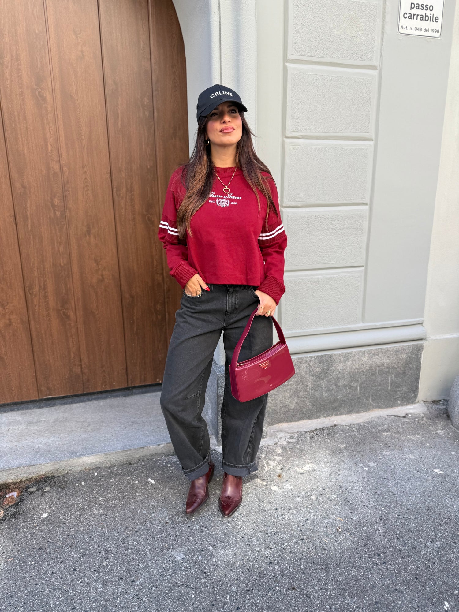 Felpa box logo GUESS JEANS